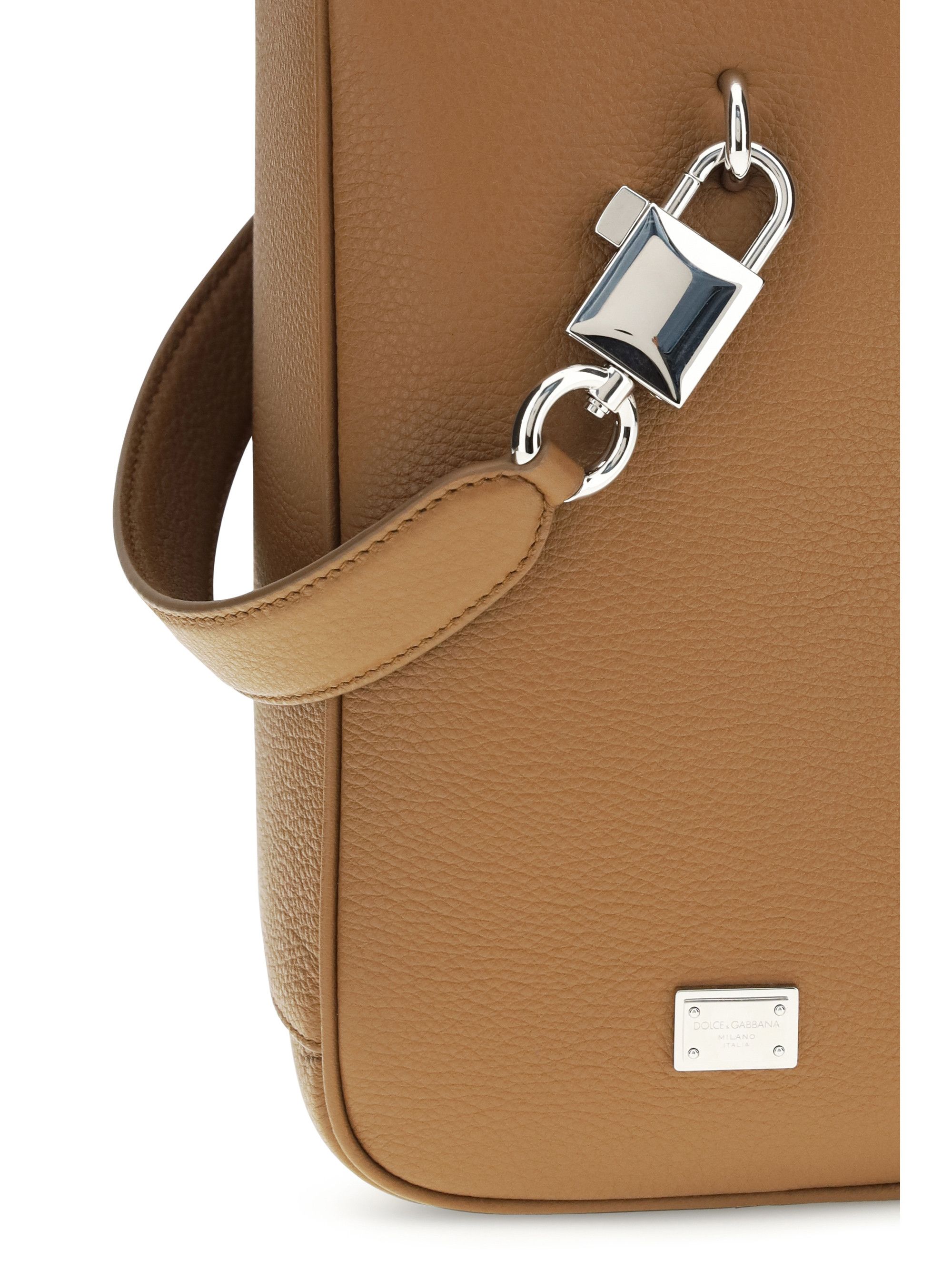 Dolce & Gabbana Lock leather Handbag Size ONE SIZE - 4 Thumbnail