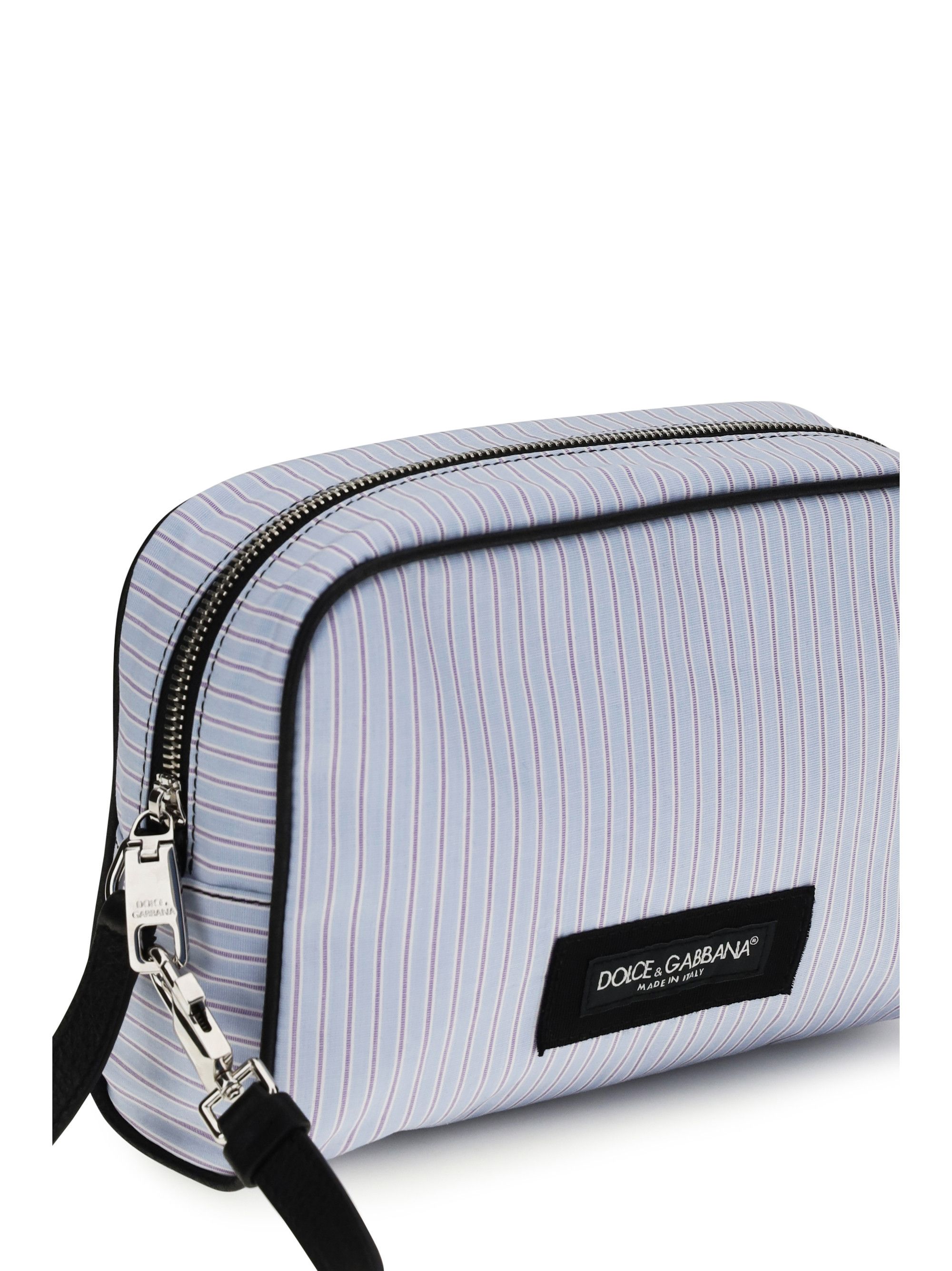 Dolce & Gabbana Striped poplin and leather Handbag Size ONE SIZE - 4 Thumbnail
