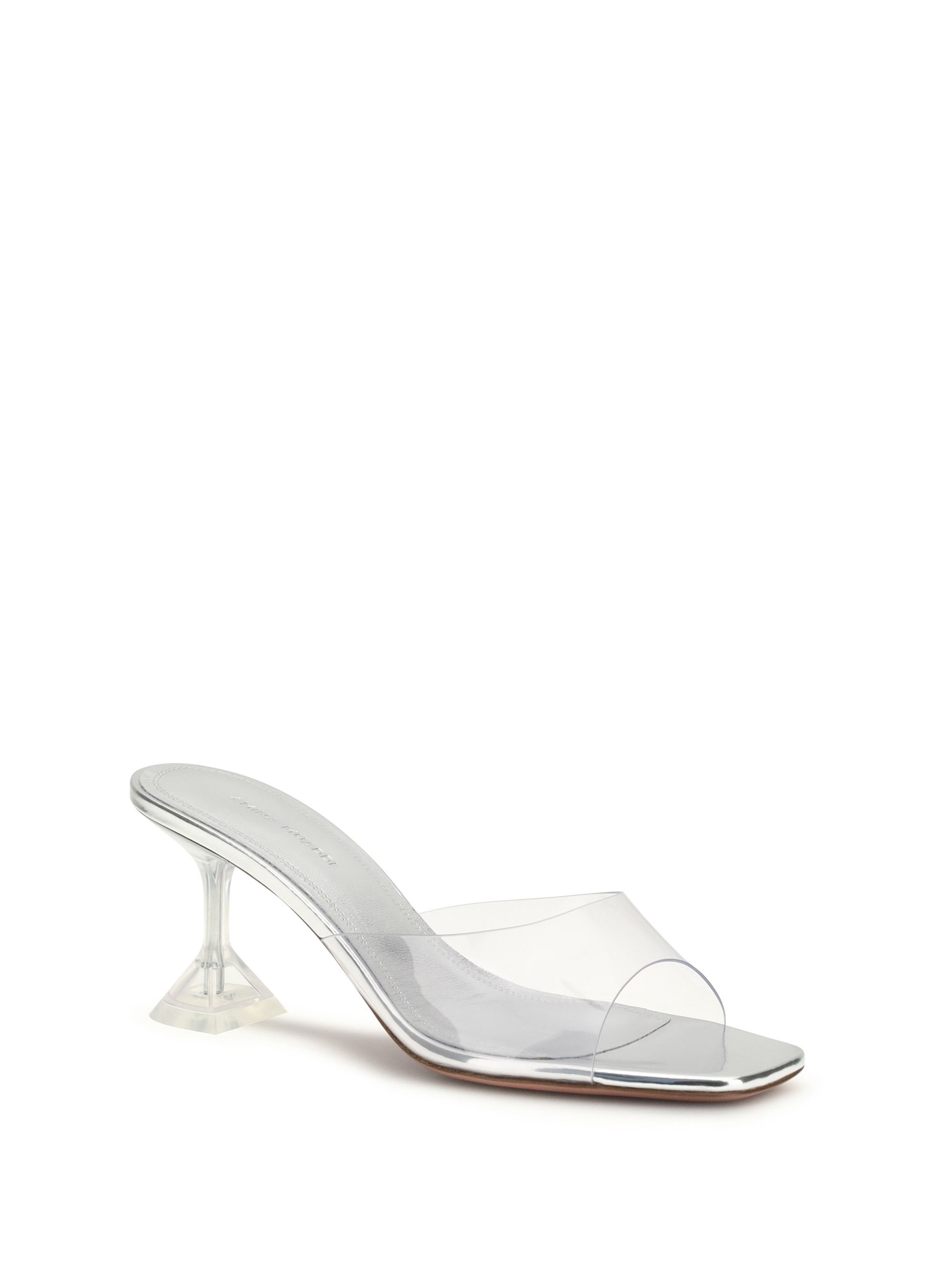 Amina Muaddi Lupita Glass Sandals Size US 6.5 / IT 36.5 - 2 Thumbnail