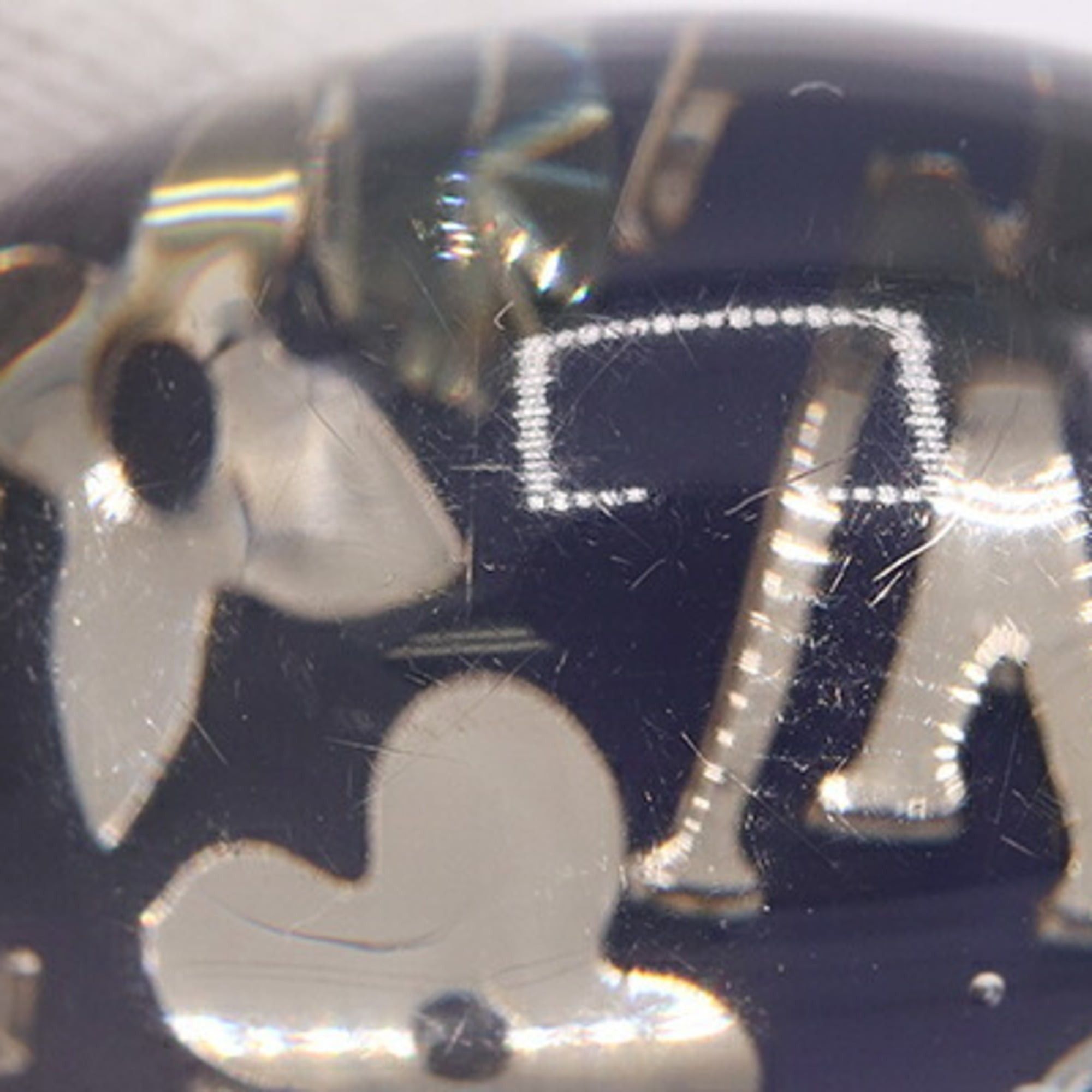 Louis Vuitton Louis Vuitton Bague Inclusion Ring, Navy Resin, Size M, LV, Women's LOUIS VUITTON Size ONE SIZE - 4 Thumbnail