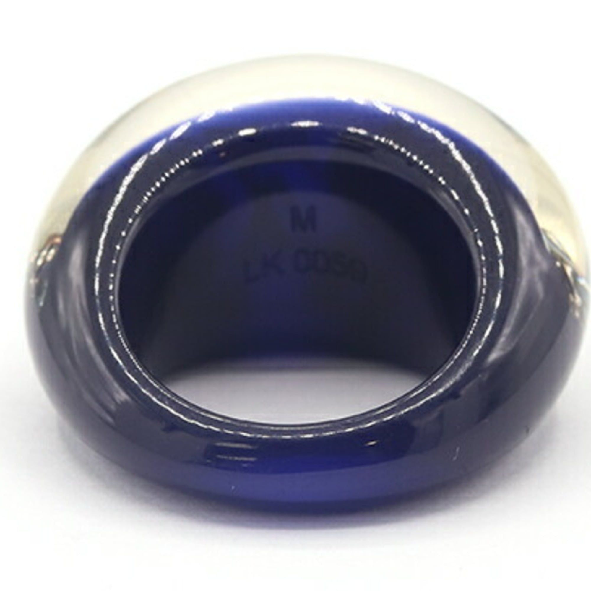 Louis Vuitton Louis Vuitton Bague Inclusion Ring, Navy Resin, Size M, LV, Women's LOUIS VUITTON Size ONE SIZE - 2 Thumbnail
