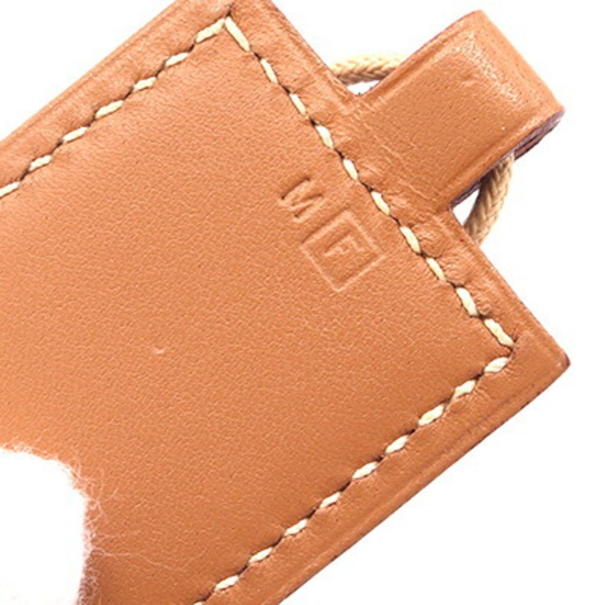 Hermes Hermes Touareg Necklace, Brown Leather and Cotton, □F Stamp, Manufactured in 2002, Choker, Vintage, Women's. Size ONE SIZE - 6 Thumbnail