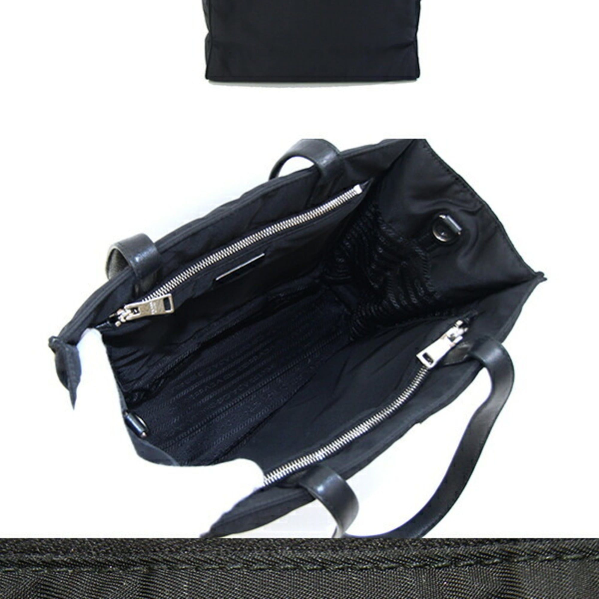 Prada Prada handbag 1BG426 Black Nylon Leather Re-Nylon Shoulder Bag for Women PRADA Size ONE SIZE - 2 Thumbnail
