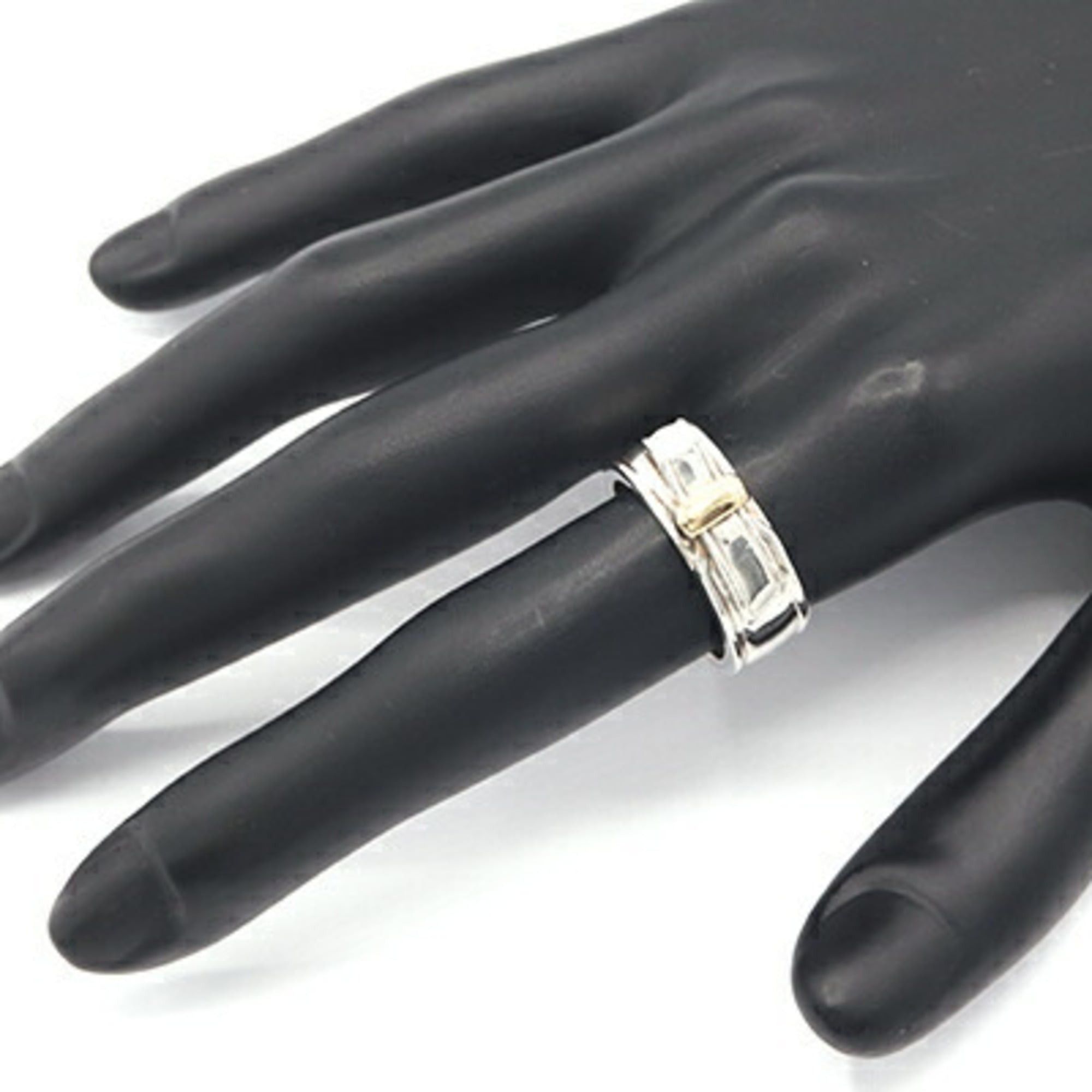 Hermes Hermes Artemis Ring, Sterling Silver 925 & Yellow Gold, Size 52, Combination Women's. Size ONE SIZE - 6 Thumbnail