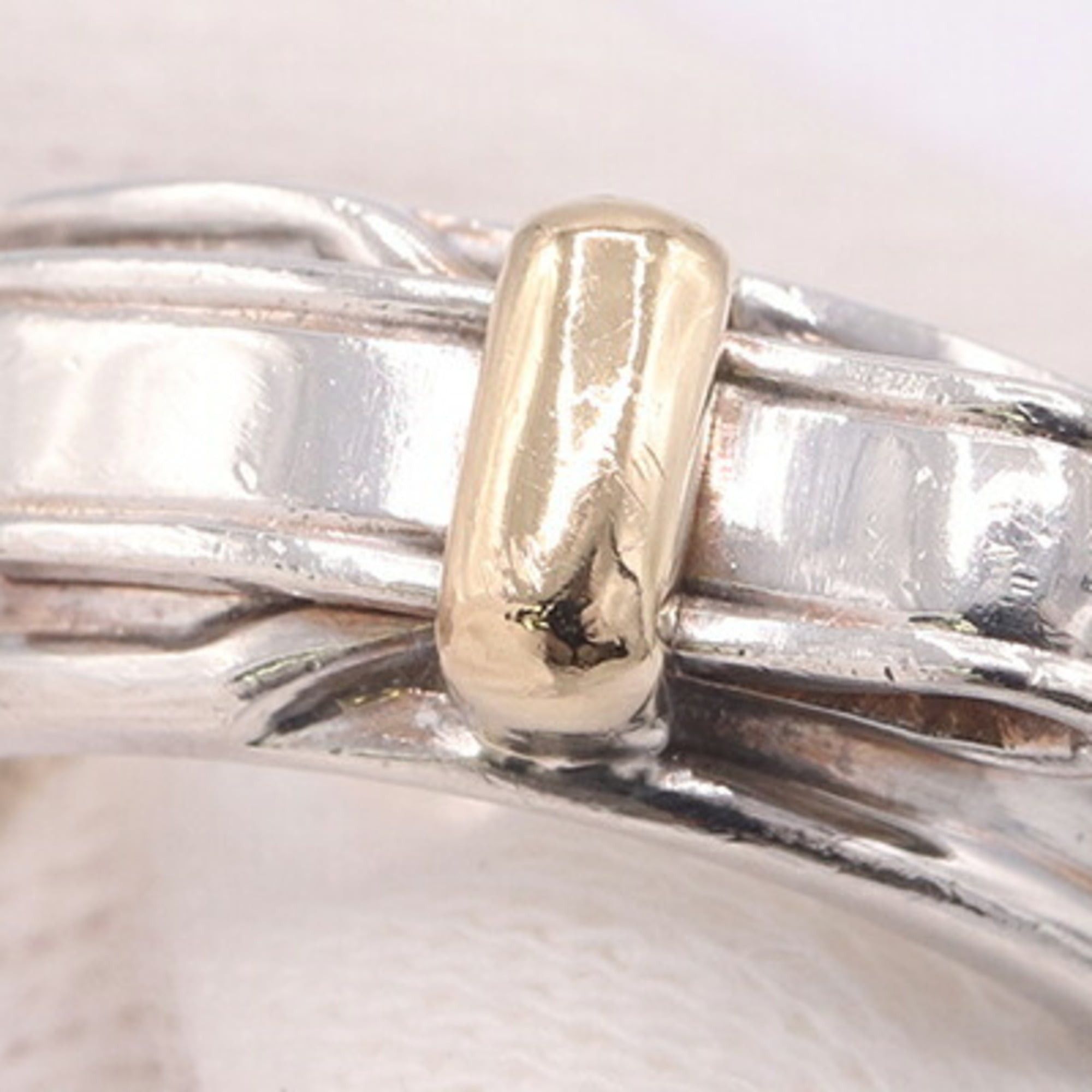Hermes Hermes Artemis Ring, Sterling Silver 925 & Yellow Gold, Size 52, Combination Women's. Size ONE SIZE - 5 Thumbnail
