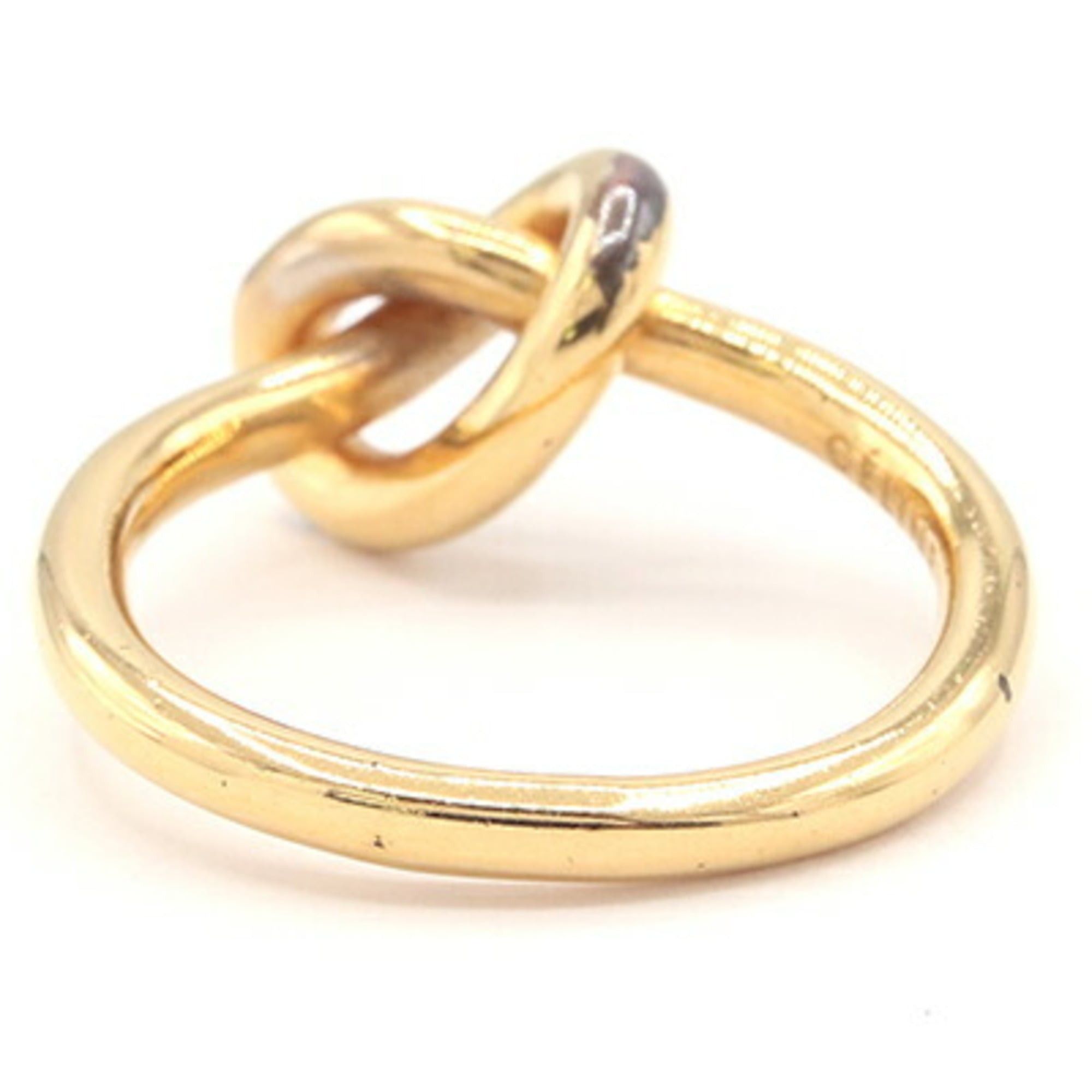 Celine Celine Knot Ring 46N636BRA.35OR Gold Metal for Women CELINE Size ONE SIZE - 2 Thumbnail