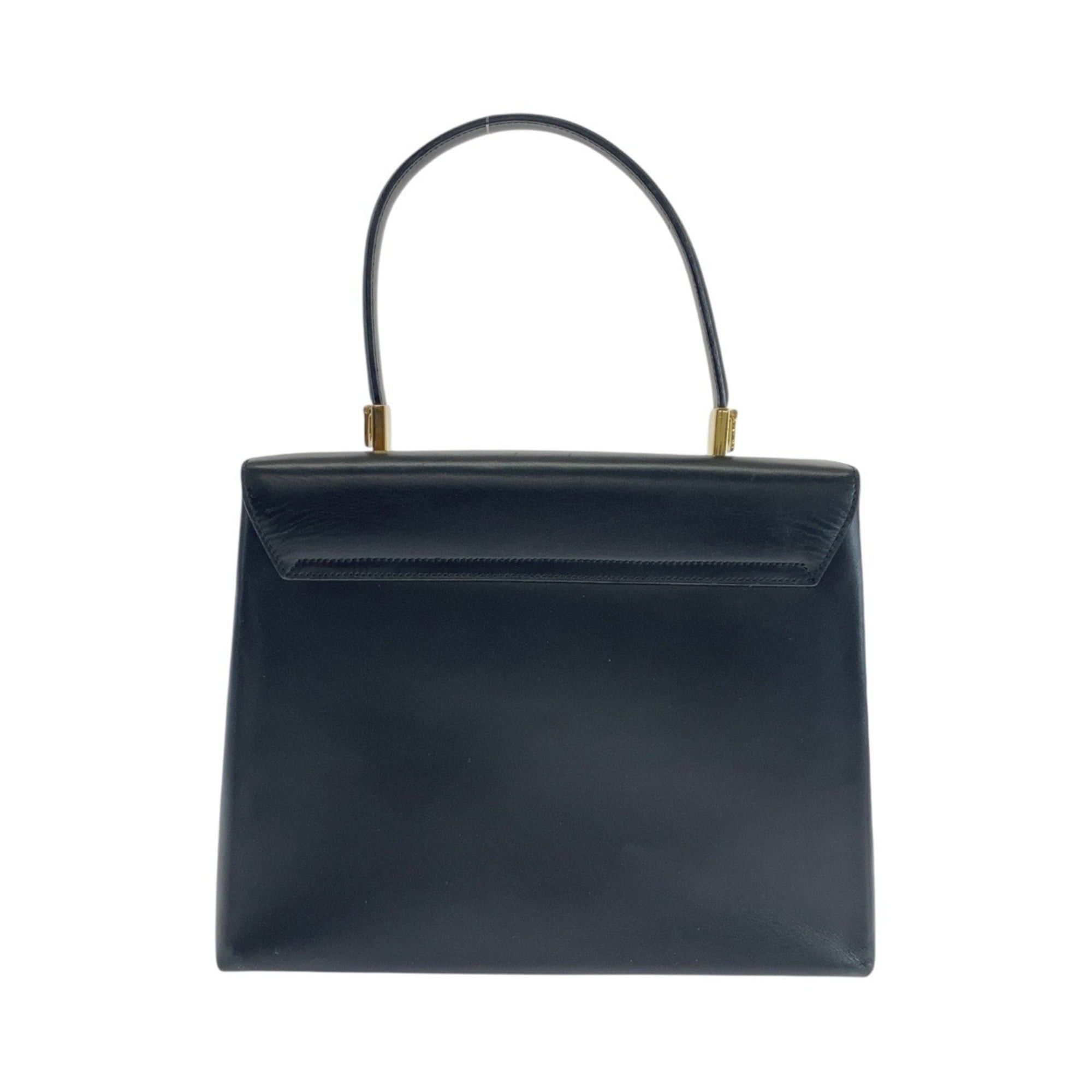 Salvatore Ferragamo Salvatore Ferragamo Vintage Gancini Black Leather Handbag/Shoulder Bag (2-way) for Women Size ONE SIZE - 2 Thumbnail