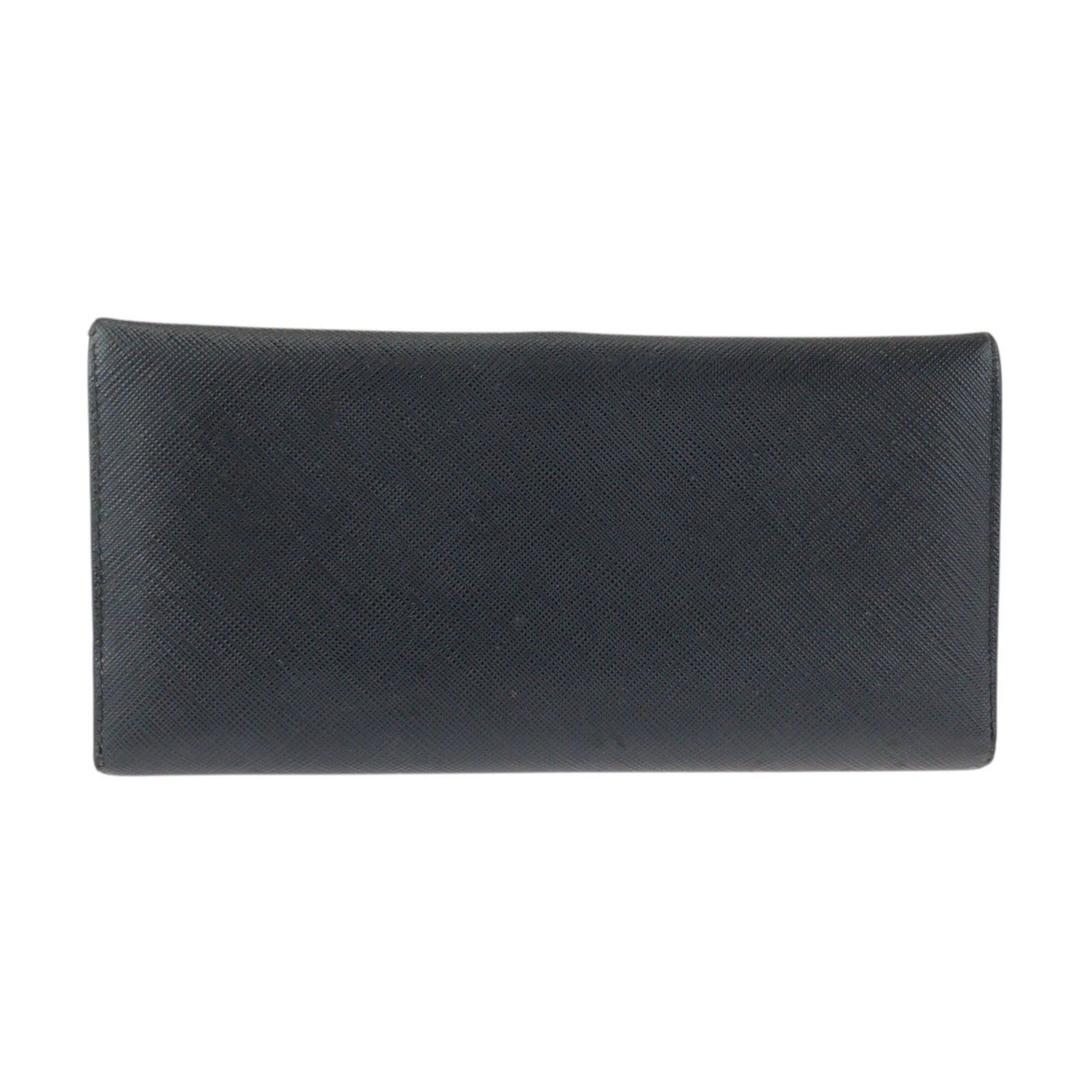 Salvatore Ferragamo Salvatore Ferragamo Gancini Black Leather Long Wallet with Silver Hardware (1K22-264433) for Women Size ONE SIZE - 2 Thumbnail