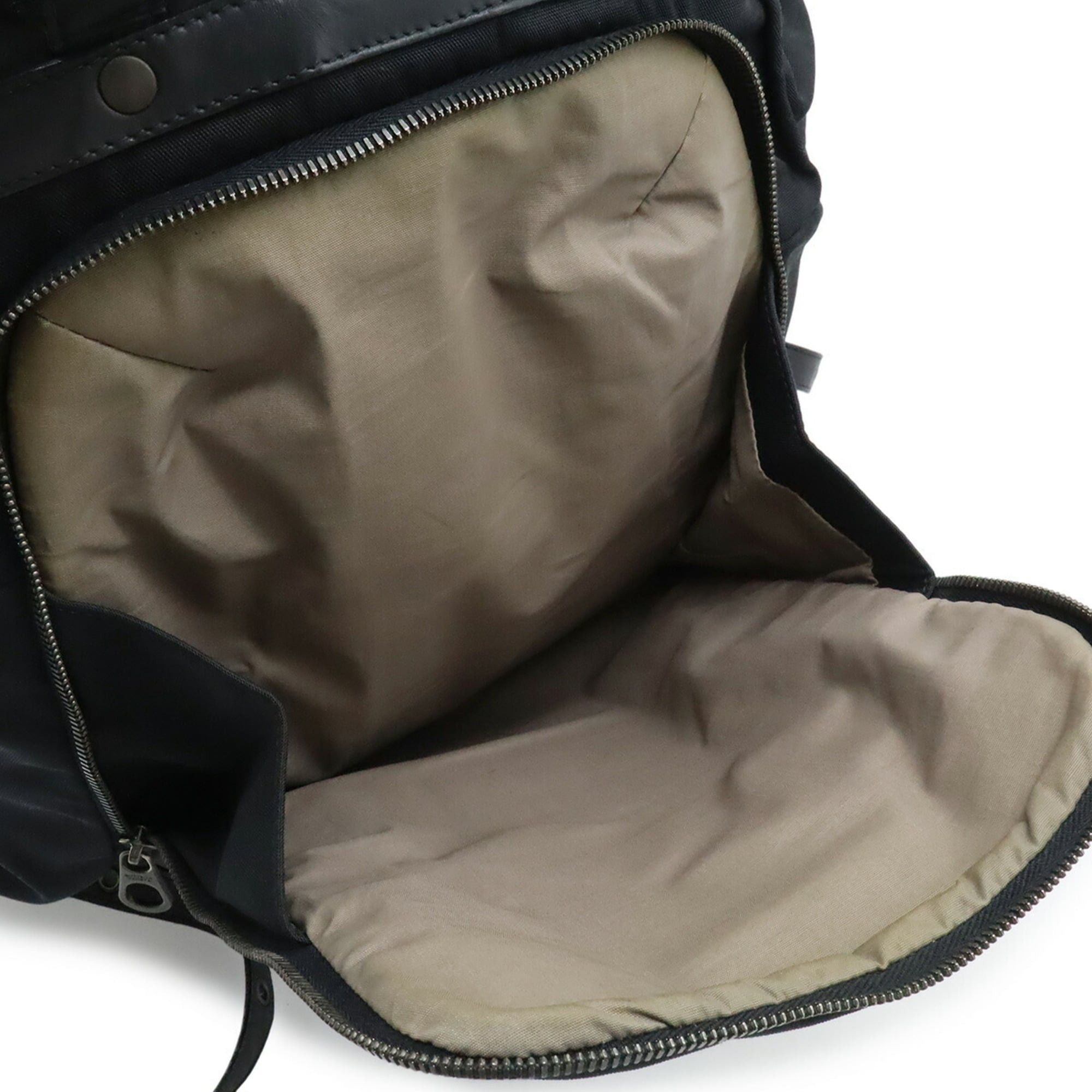 Bottega Veneta Bottega Veneta Intrecciato Backpack Rucksack Nylon Leather Black 409595 Size ONE SIZE - 7 Thumbnail