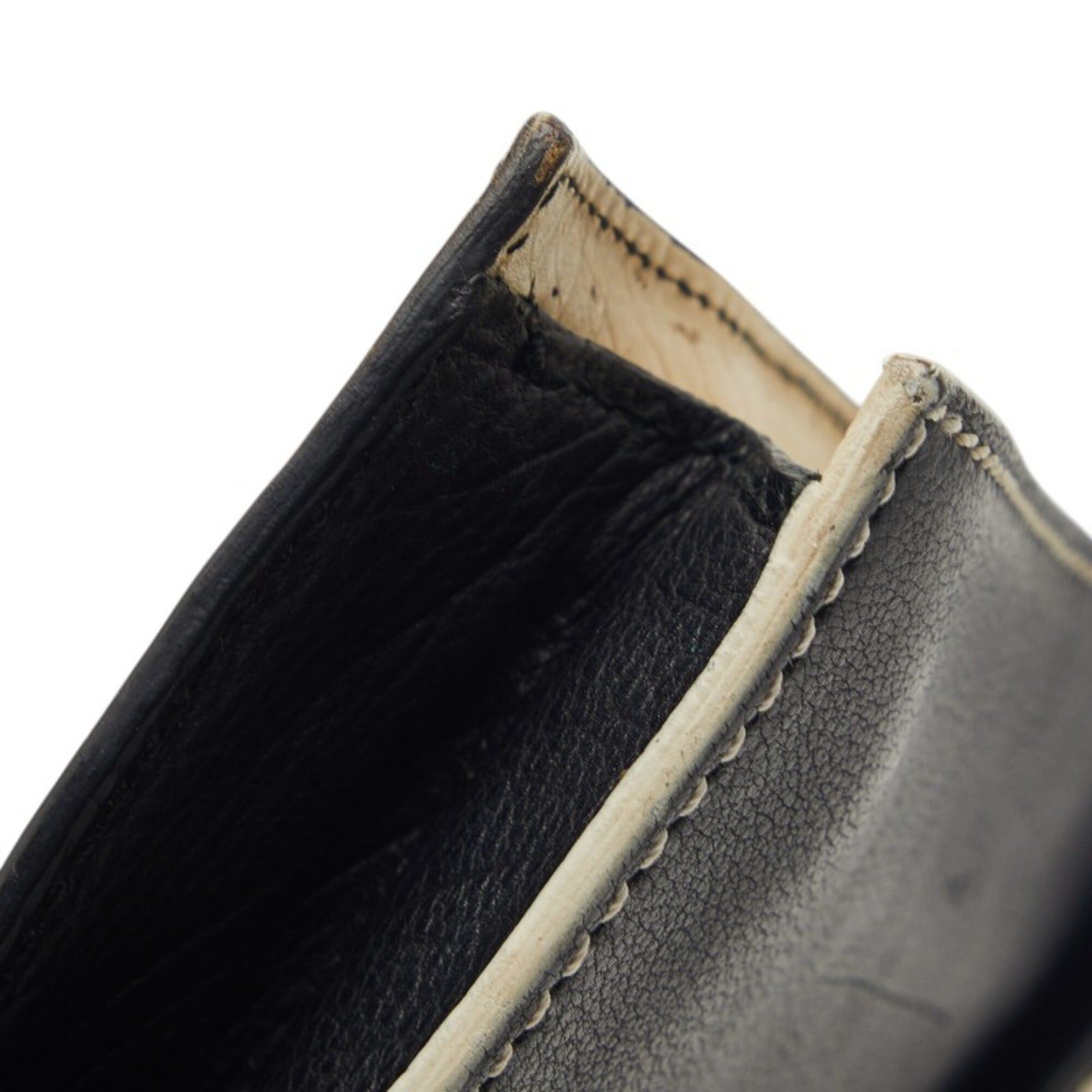 Saint Laurent Paris Saint Laurent Bicolor Clutch Bag Second 233455 White Black Leather Women's SAINT LAURENT Size ONE SIZE - 5 Thumbnail