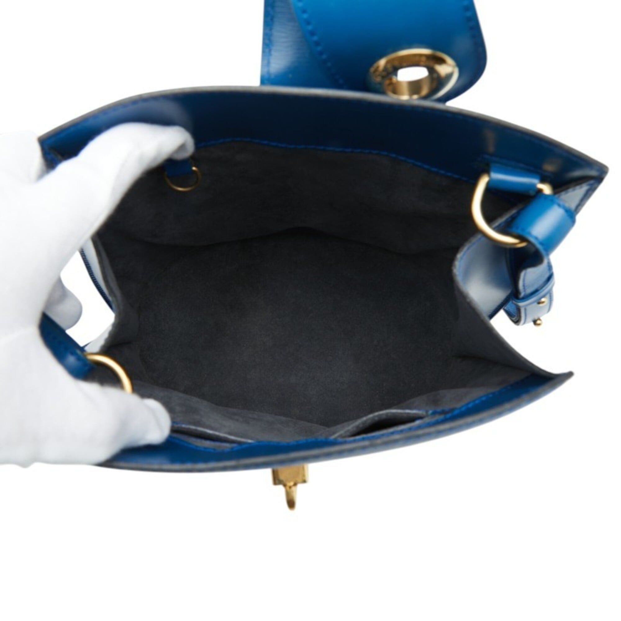 Louis Vuitton Louis Vuitton Epi Cluny Shoulder Bag M52255 Toledo Blue Leather Women's LOUIS VUITTON Size ONE SIZE - 6 Thumbnail
