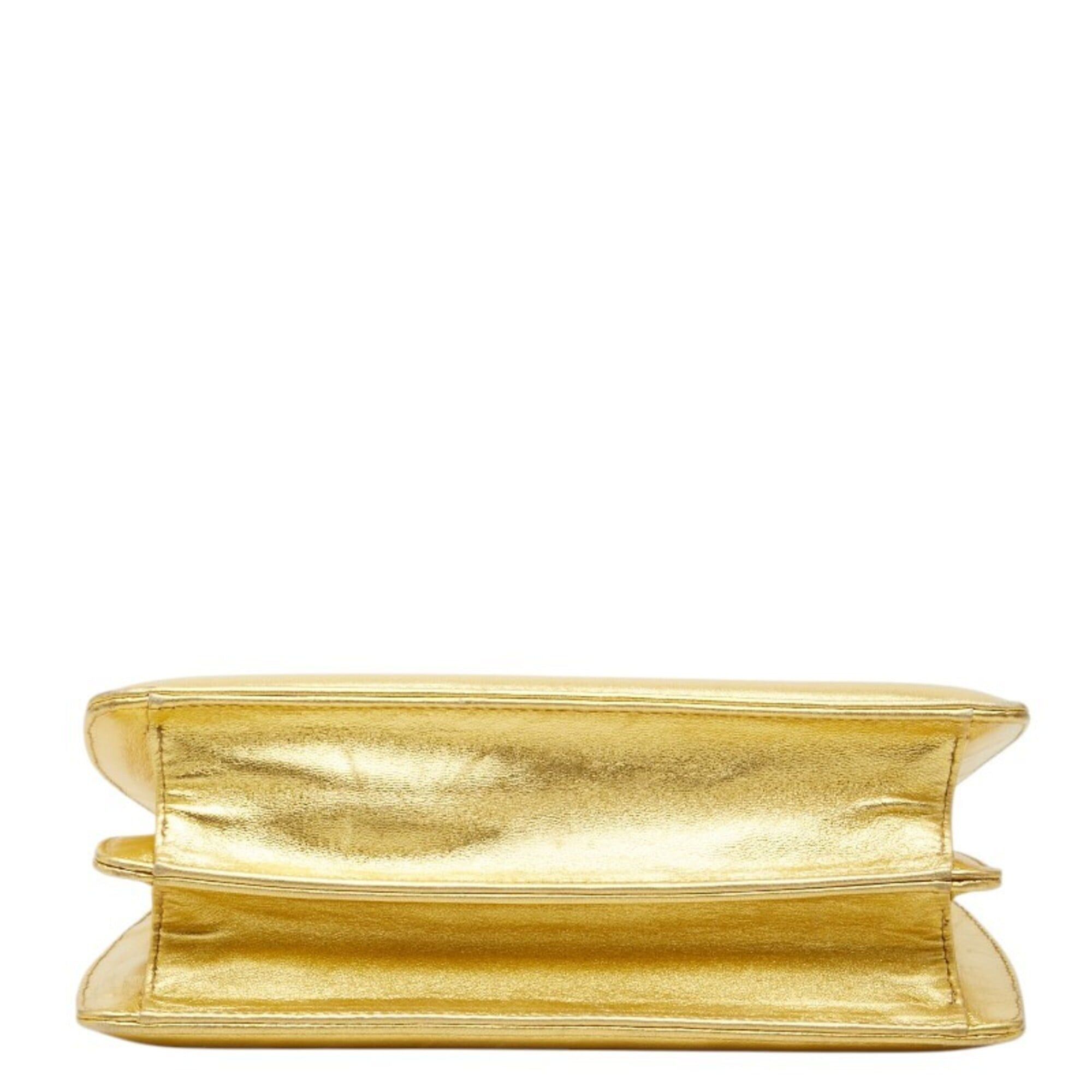 Bottega Veneta Bottega Veneta Mini Handbag, Gold Leather, Women's. Size ONE SIZE - 3 Thumbnail