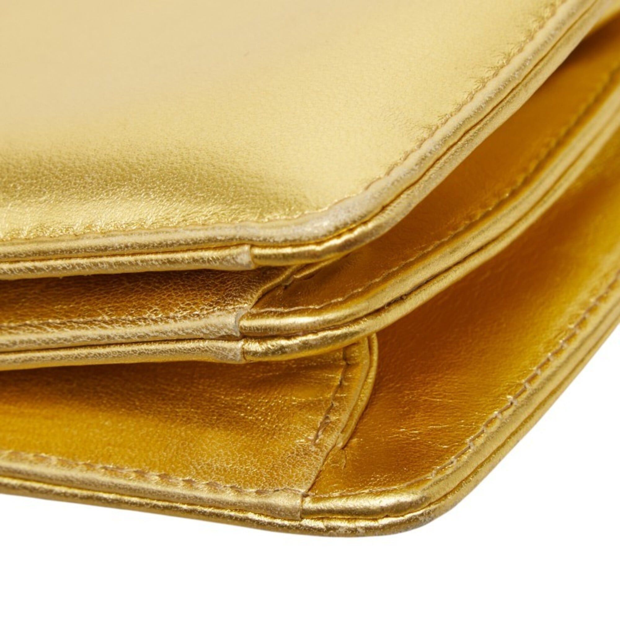 Bottega Veneta Bottega Veneta Mini Handbag, Gold Leather, Women's. Size ONE SIZE - 5 Thumbnail