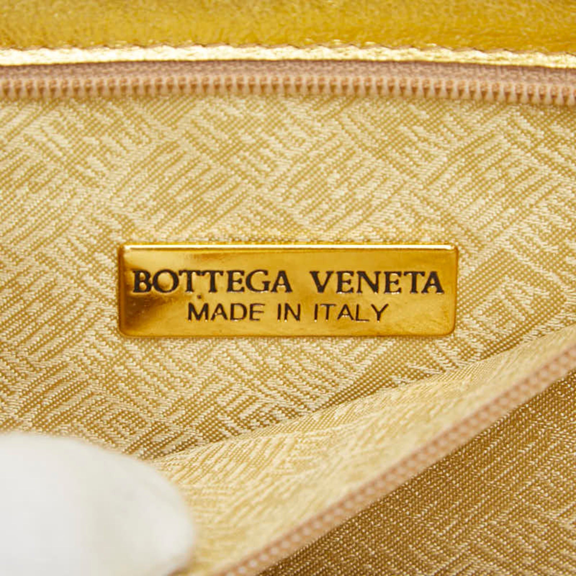 Bottega Veneta Bottega Veneta Mini Handbag, Gold Leather, Women's. Size ONE SIZE - 7 Thumbnail