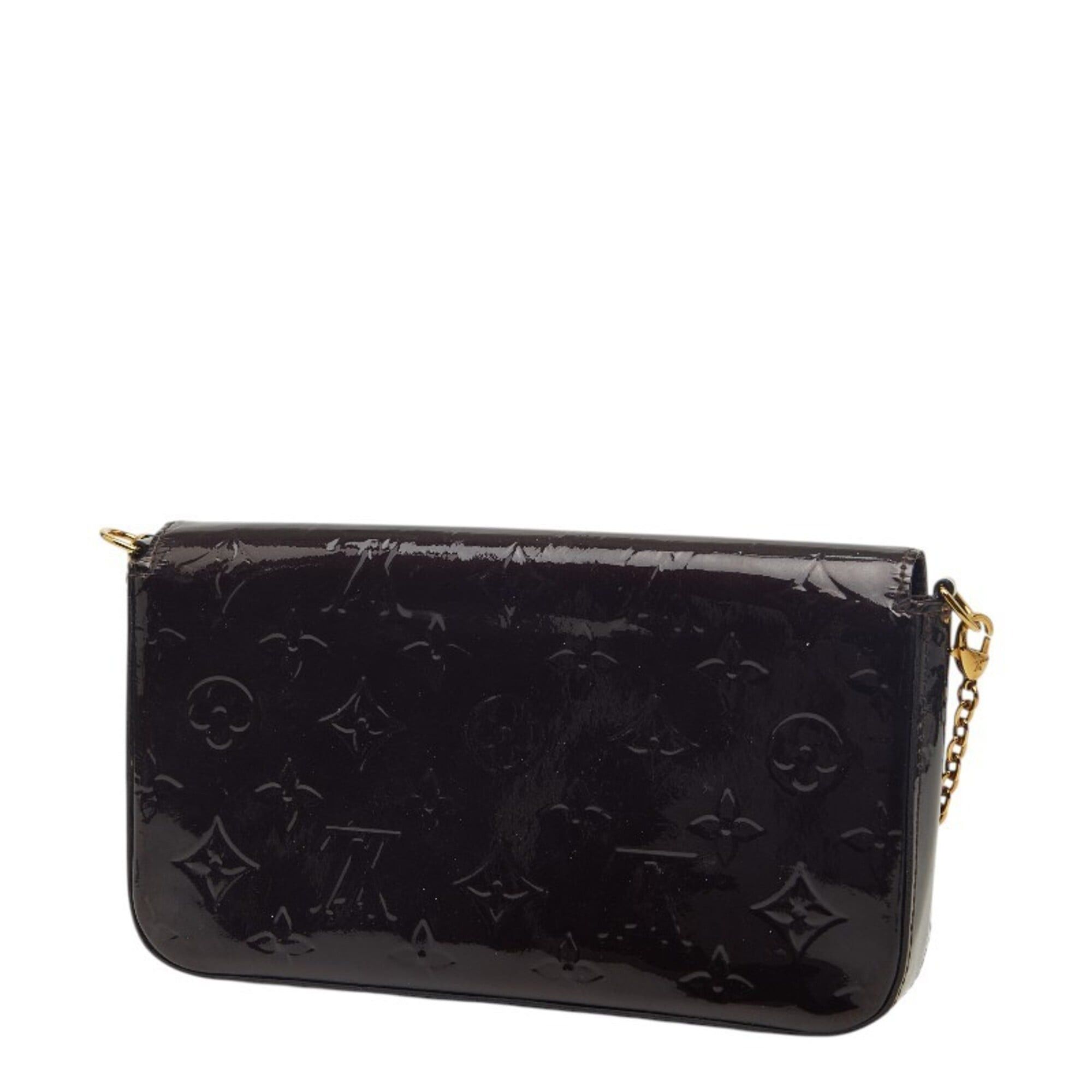 Louis Vuitton Louis Vuitton Monogram Vernis Pochette Felicie Chain Shoulder Bag M61267 Amarante Purple Patent Leather Women's LOUIS VUITTON Size ONE SIZE - 2 Thumbnail