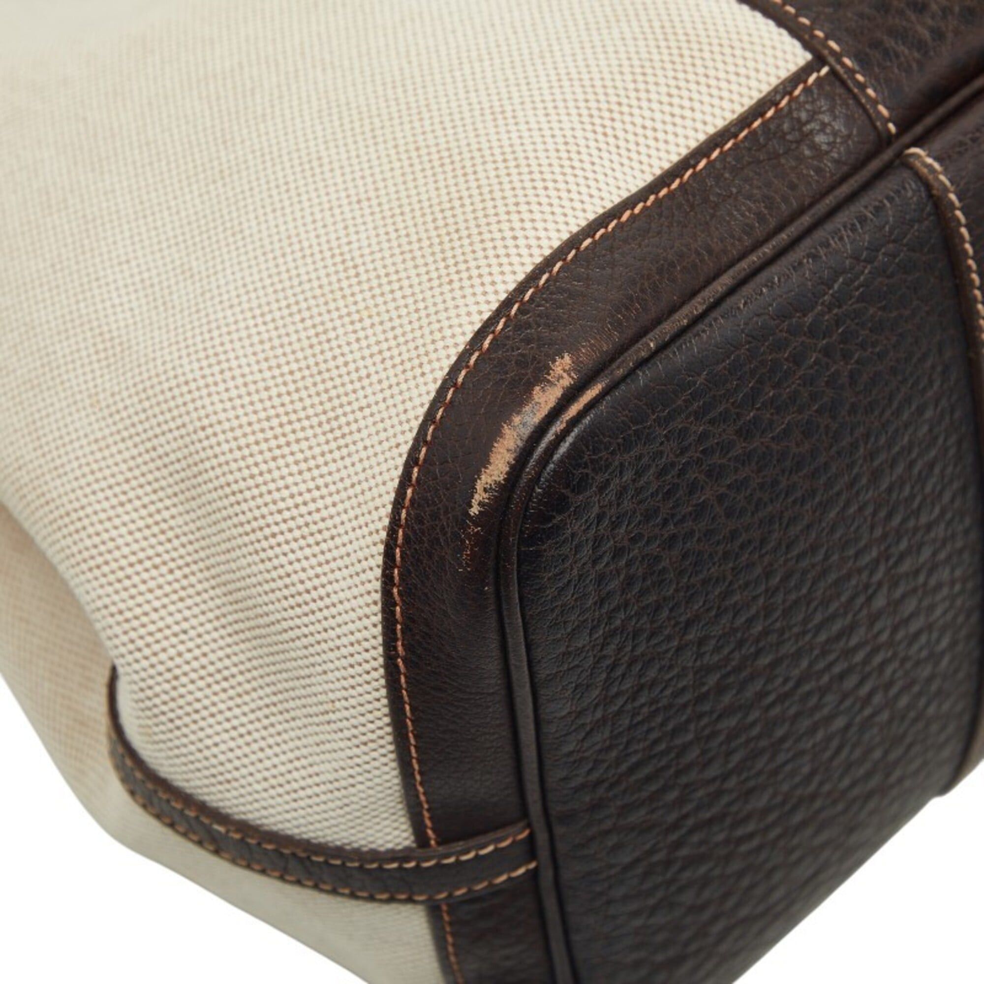 Hermes Hermes Garden Party PM Tote Bag, Marron Brown, Toile H Leather, Canvas, Women's HERMES Size ONE SIZE - 7 Thumbnail