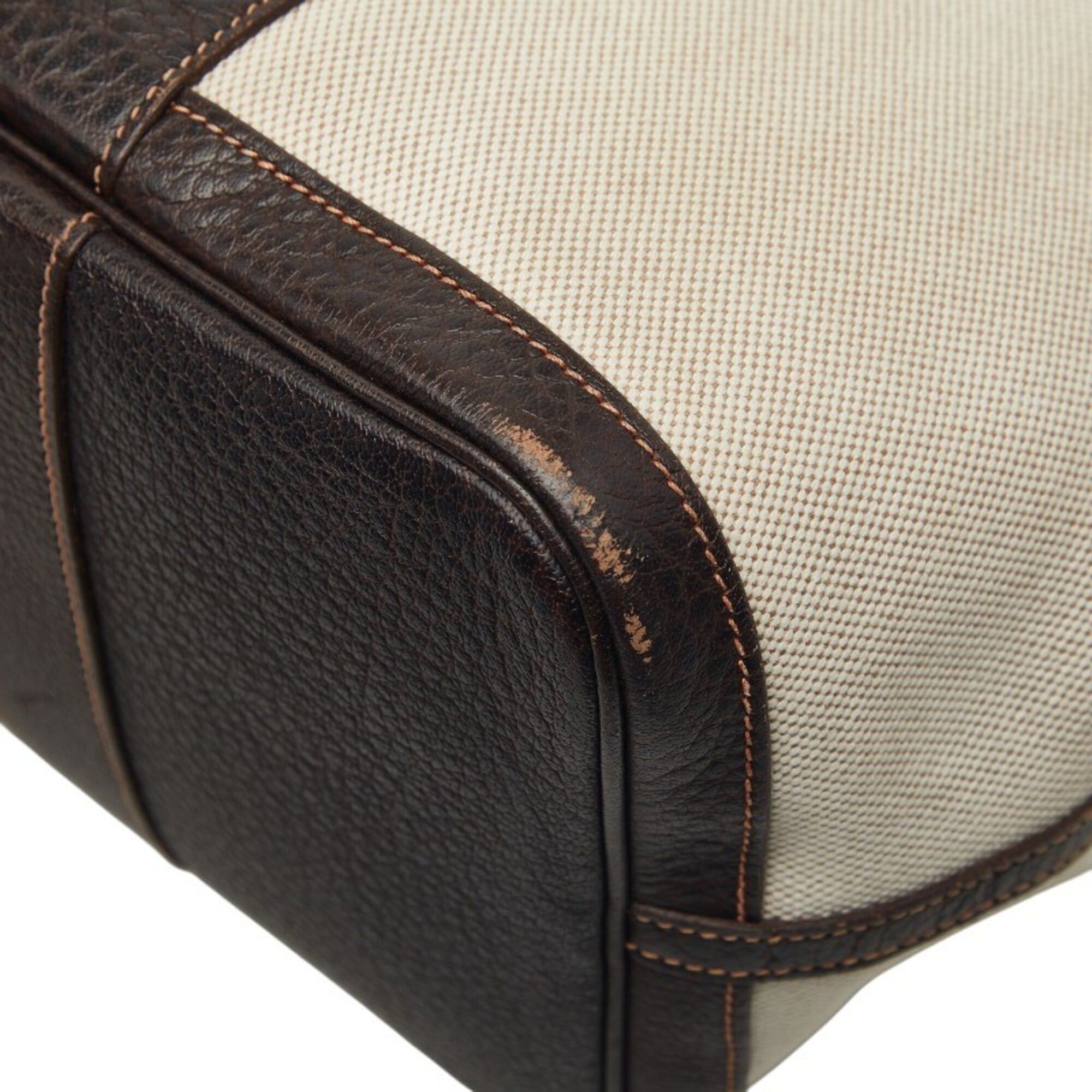 Hermes Hermes Garden Party PM Tote Bag, Marron Brown, Toile H Leather, Canvas, Women's HERMES Size ONE SIZE - 6 Thumbnail