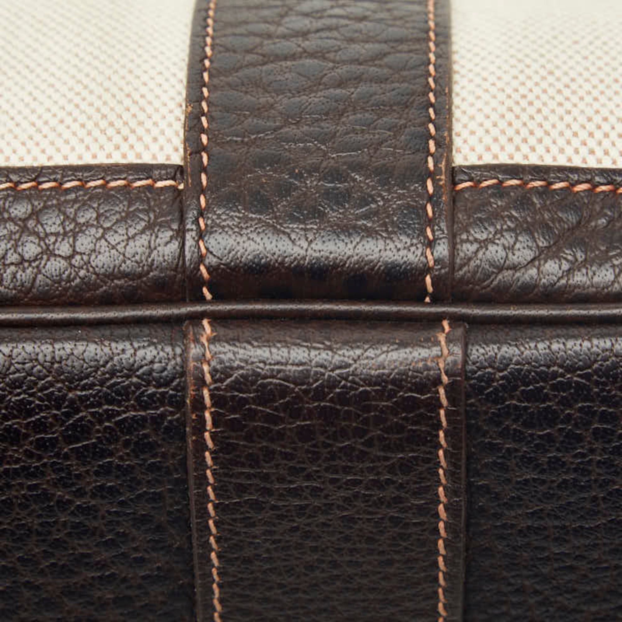Hermes Hermes Garden Party PM Tote Bag, Marron Brown, Toile H Leather, Canvas, Women's HERMES Size ONE SIZE - 11 Thumbnail