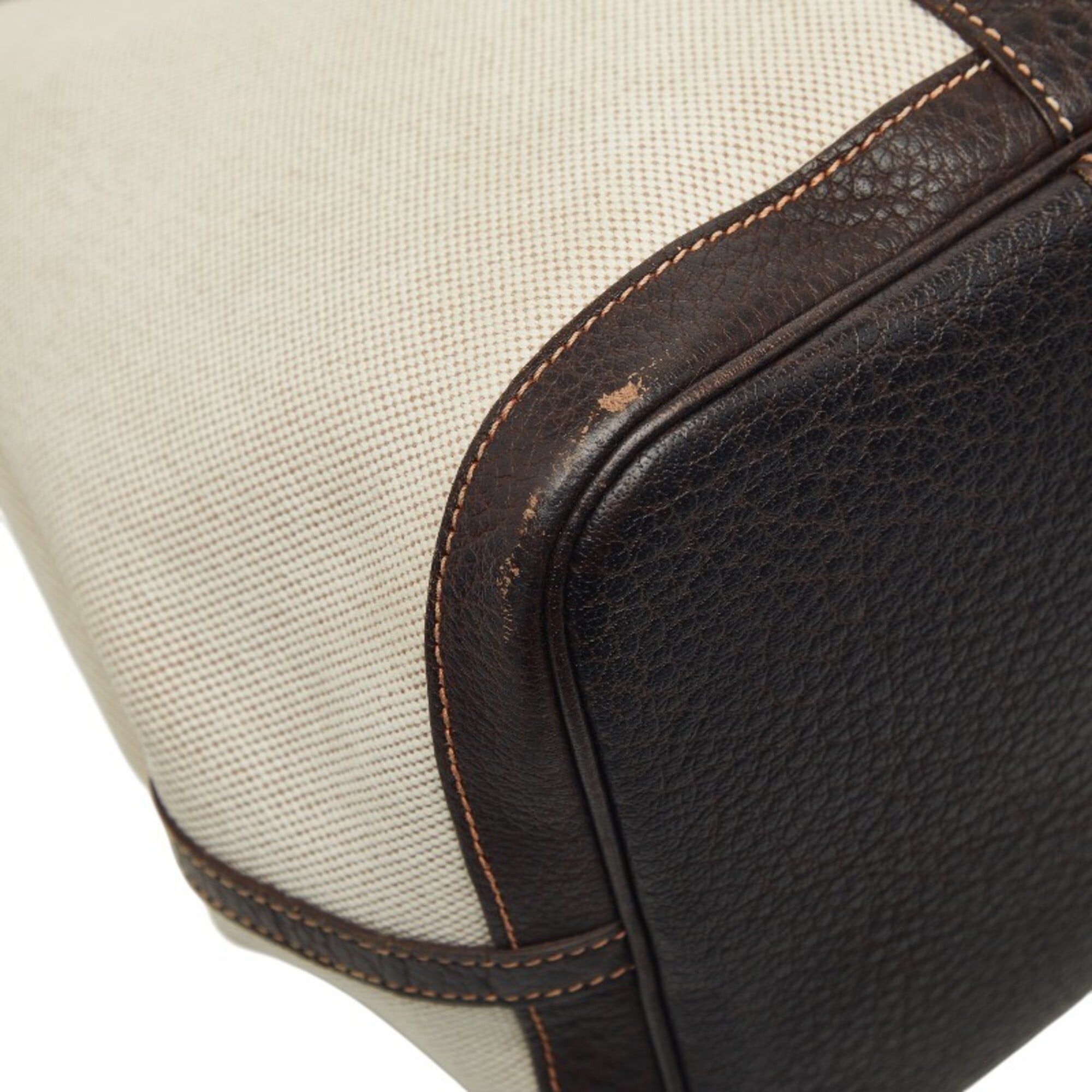 Hermes Hermes Garden Party PM Tote Bag, Marron Brown, Toile H Leather, Canvas, Women's HERMES Size ONE SIZE - 5 Thumbnail