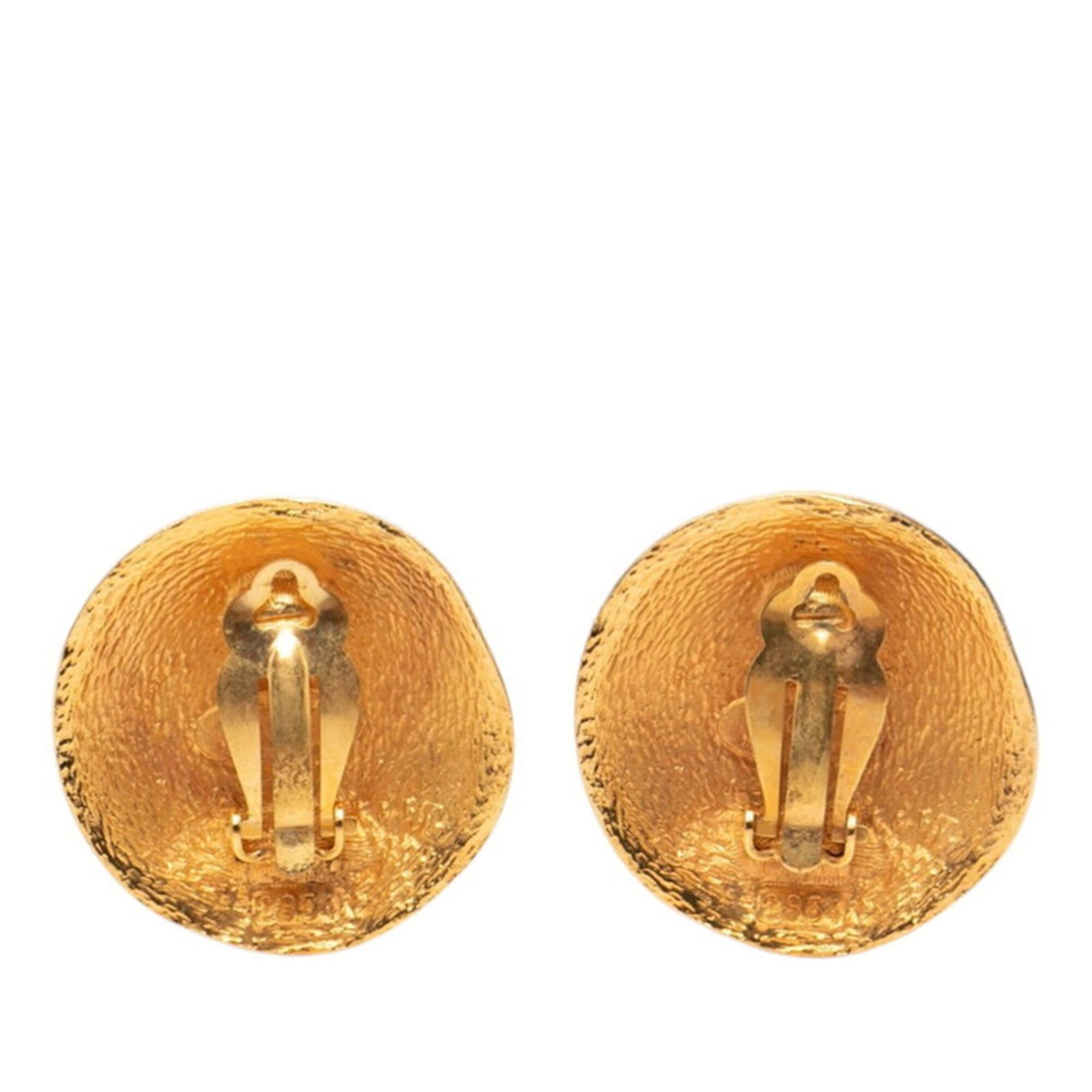 Chanel Chanel Coco Mark Vintage Earrings, Gold Plated, Women's CHANEL Size ONE SIZE - 2 Thumbnail
