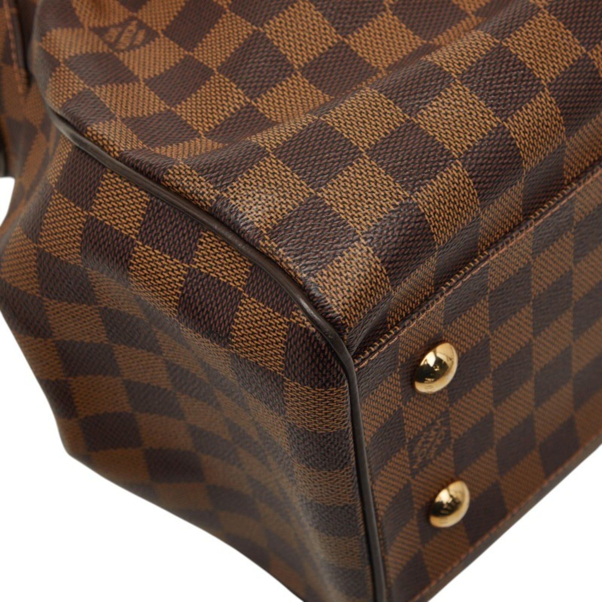 Louis Vuitton Louis Vuitton Damier Trevi GM Handbag Shoulder Bag 2WAY N51998 Brown Leather Women's LOUIS VUITTON Size ONE SIZE - 7 Thumbnail