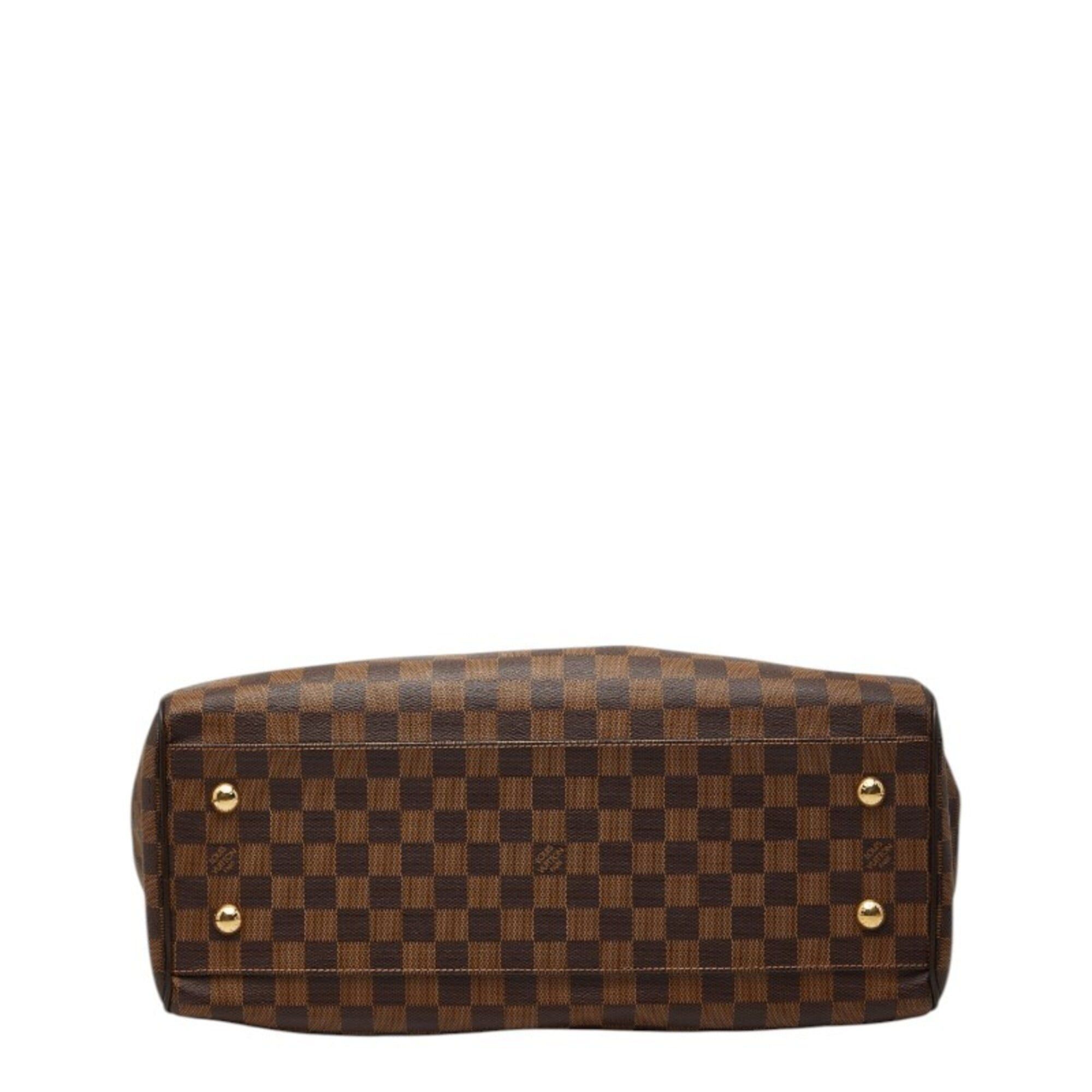 Louis Vuitton Louis Vuitton Damier Trevi GM Handbag Shoulder Bag 2WAY N51998 Brown Leather Women's LOUIS VUITTON Size ONE SIZE - 3 Thumbnail