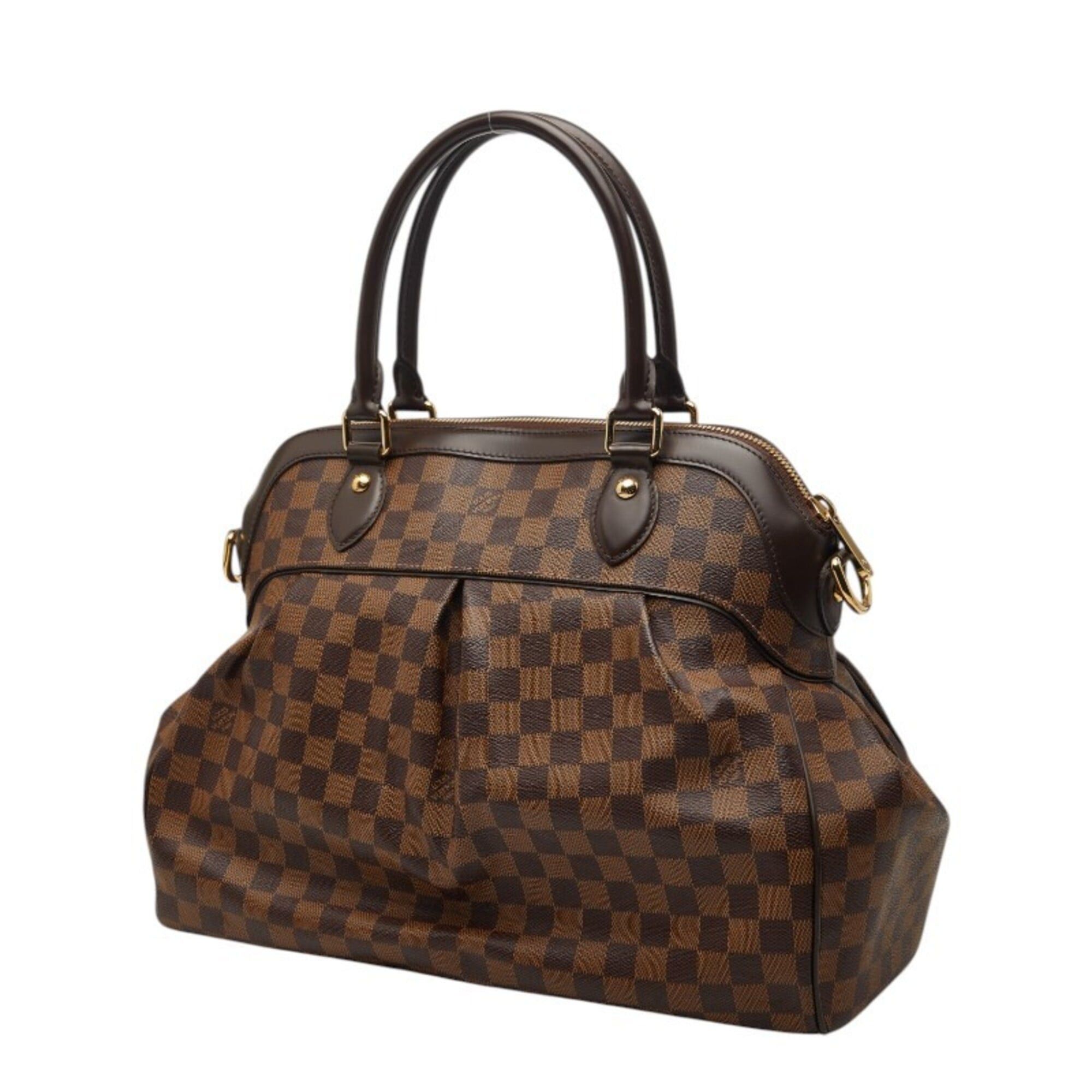 Louis Vuitton Louis Vuitton Damier Trevi GM Handbag Shoulder Bag 2WAY N51998 Brown Leather Women's LOUIS VUITTON Size ONE SIZE - 2 Thumbnail