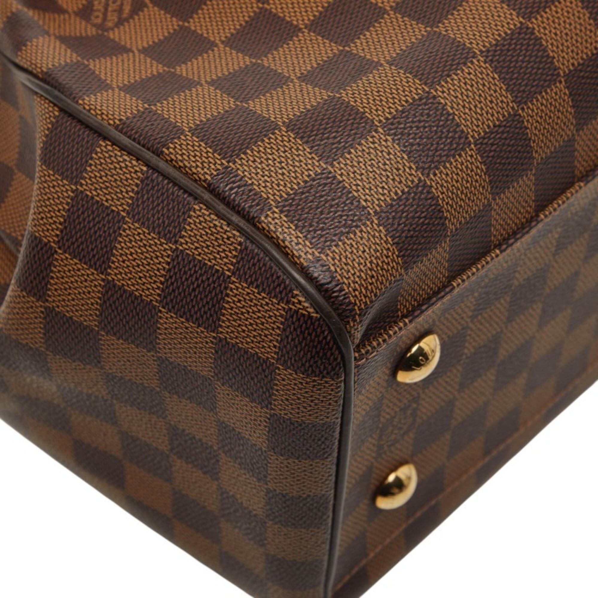 Louis Vuitton Louis Vuitton Damier Trevi GM Handbag Shoulder Bag 2WAY N51998 Brown Leather Women's LOUIS VUITTON Size ONE SIZE - 5 Thumbnail