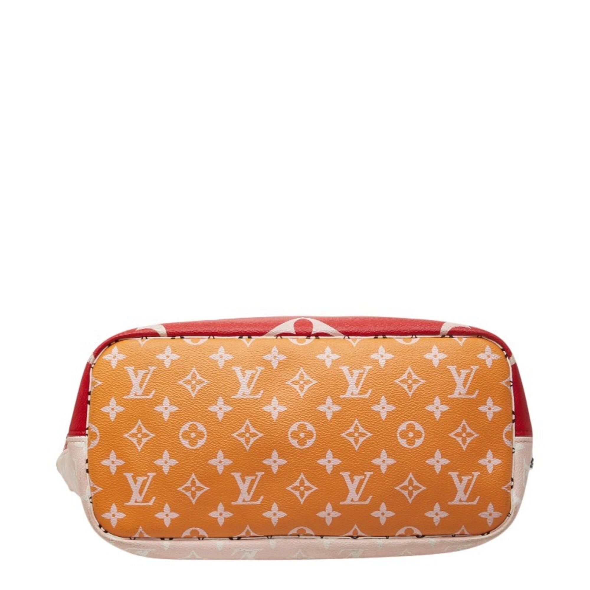 Louis Vuitton Louis Vuitton Monogram Giant Neverfull MM Tote Bag Shoulder M44567 Rouge Red Multicolor Leather Women's LOUIS VUITTON Size ONE SIZE - 3 Thumbnail