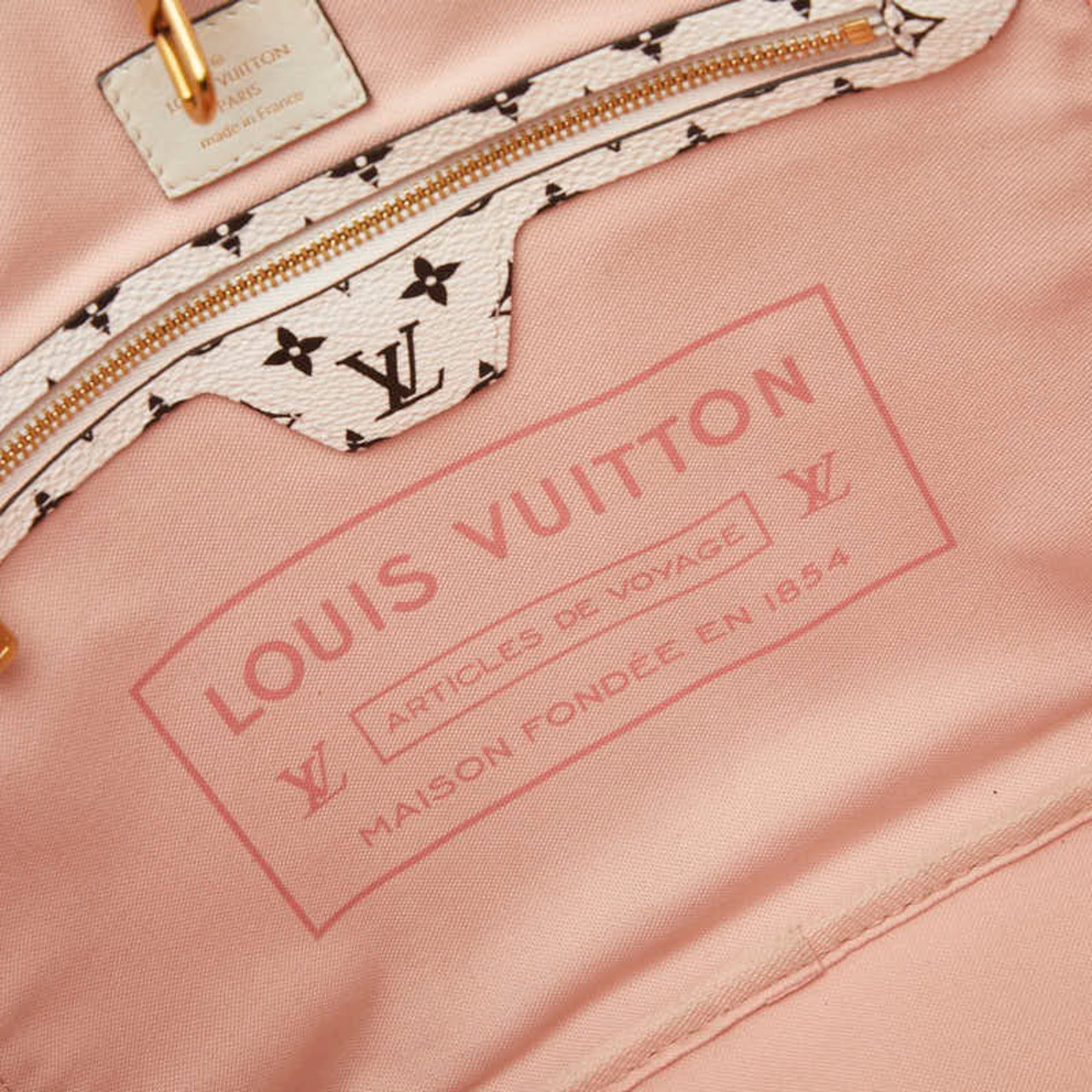 Louis Vuitton Louis Vuitton Monogram Giant Neverfull MM Tote Bag Shoulder M44567 Rouge Red Multicolor Leather Women's LOUIS VUITTON Size ONE SIZE - 11 Thumbnail