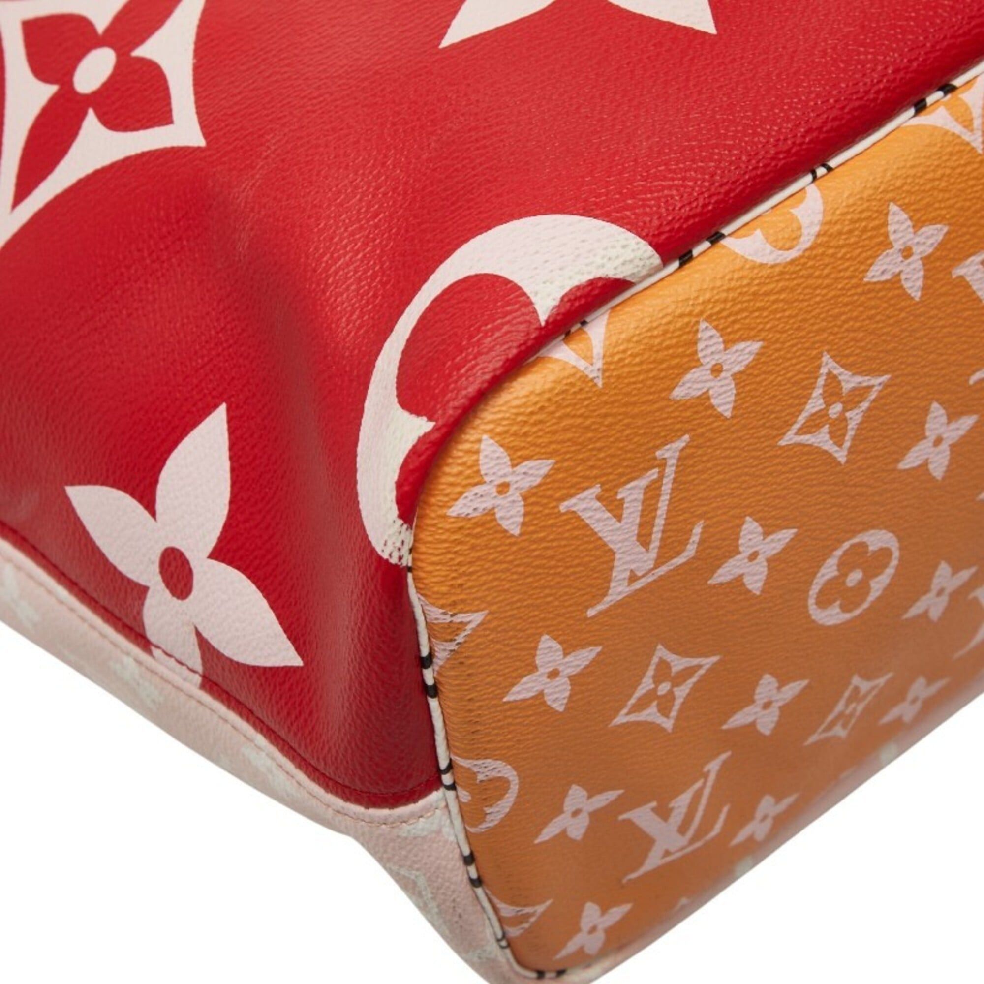 Louis Vuitton Louis Vuitton Monogram Giant Neverfull MM Tote Bag Shoulder M44567 Rouge Red Multicolor Leather Women's LOUIS VUITTON Size ONE SIZE - 5 Thumbnail
