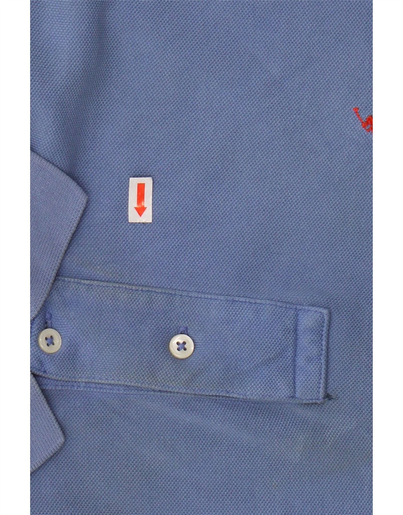 Polo Ralph Lauren Mens Slim Fit Polo Shirt Medium Blue Cotton Size US M / EU 48-50 / 2 - 6 Thumbnail