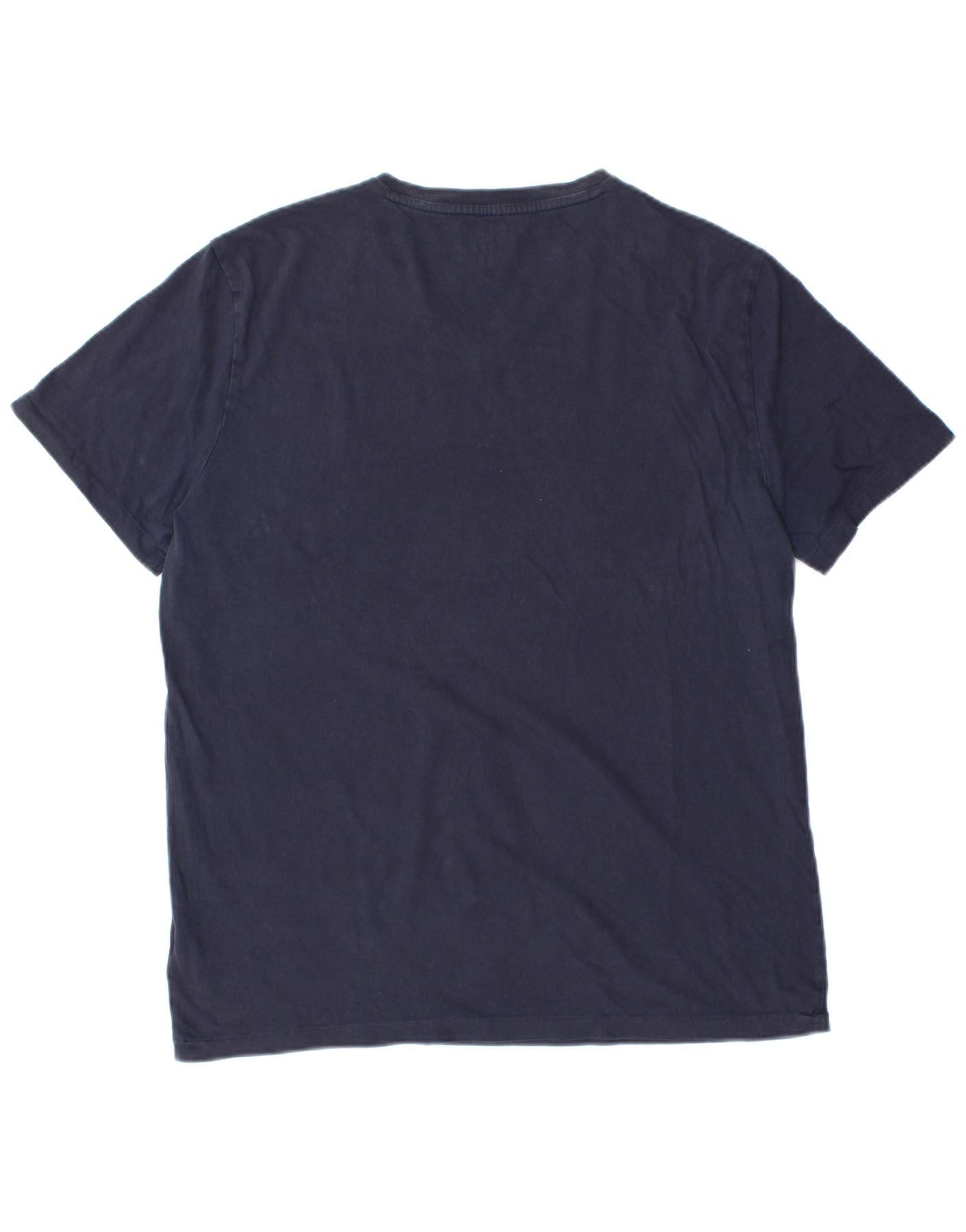 Polo Ralph Lauren Mens T-Shirt Top Large Navy Blue Cotton Size US L / EU 52-54 / 3 - 2 Thumbnail