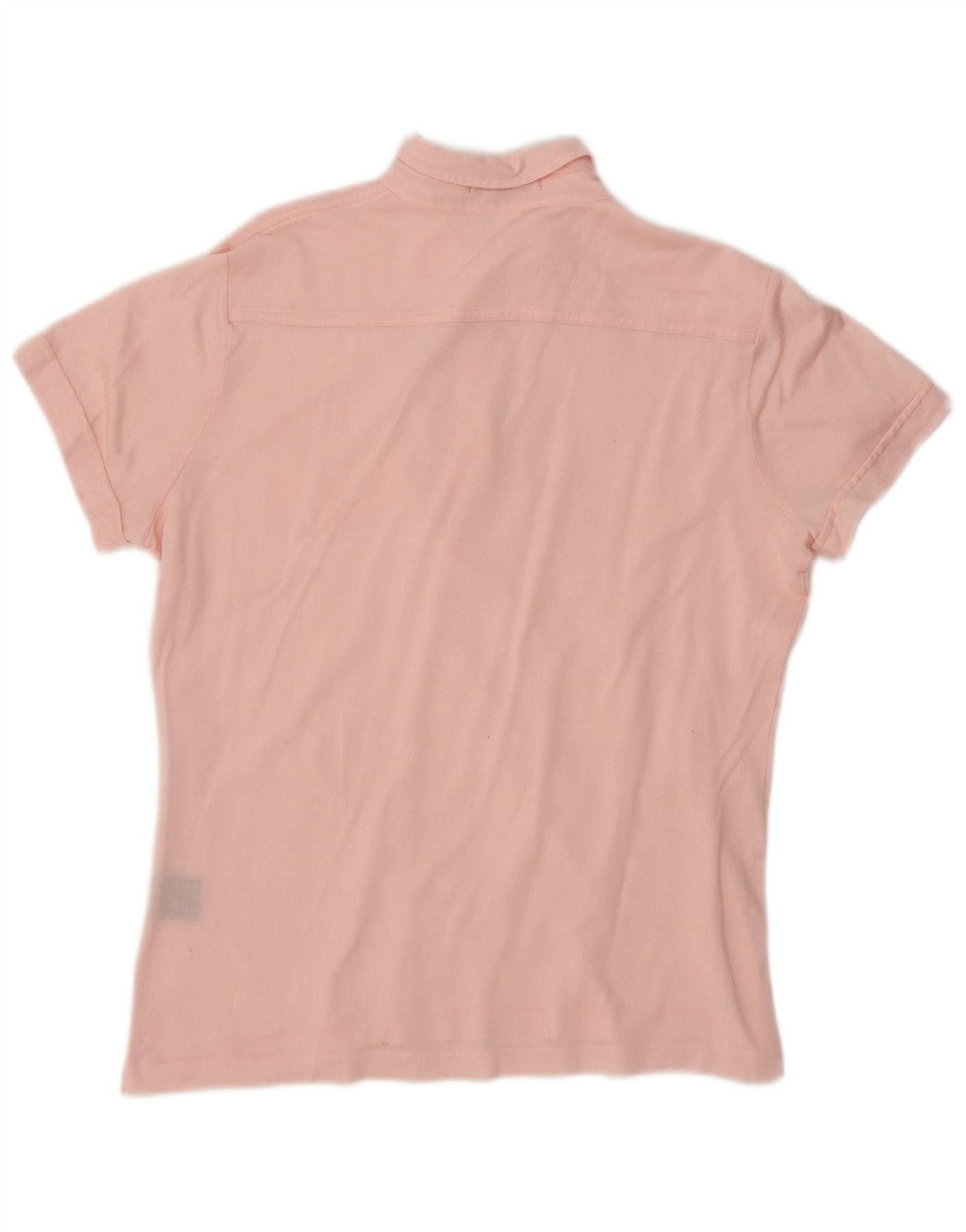 Ralph Lauren Womens Polo Shirt UK 18 XL Pink Herringbone Cotton Size XL / US 12-14 / IT 48-50 - 2 Thumbnail