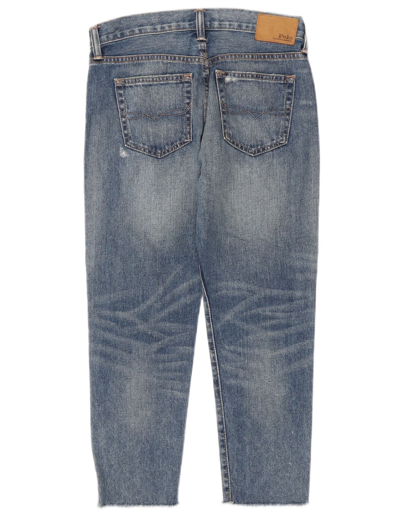 Polo Ralph Lauren Womens Boyfriend Distressed Slim Jeans W25 L25 Blue Size 42" / US 20 - 2 Thumbnail