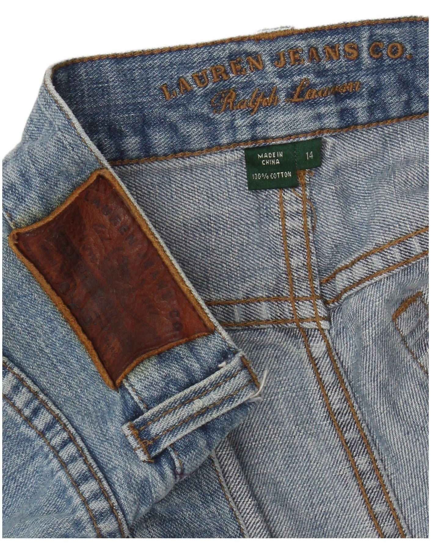 Ralph Lauren Womens Denim Shorts US 14 XL W36 Blue Cotton Size 32" / US 10 / IT 46 - 3 Thumbnail
