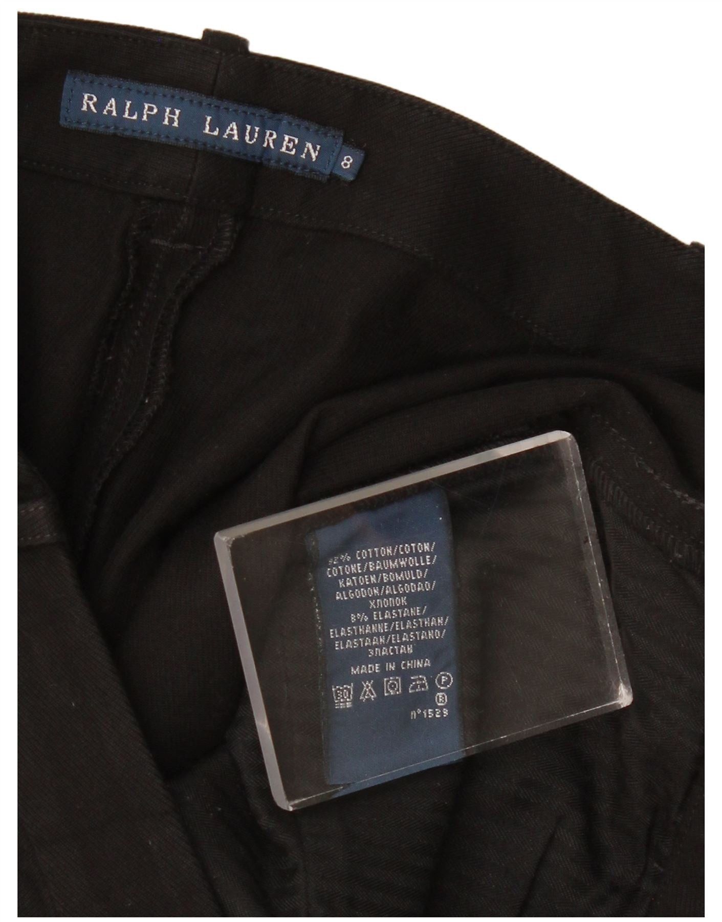 Ralph Lauren Womens Skinny Casual Trousers US 8 Medium W28 L28 Black Size 27" / US 4 / IT 40 - 3 Thumbnail