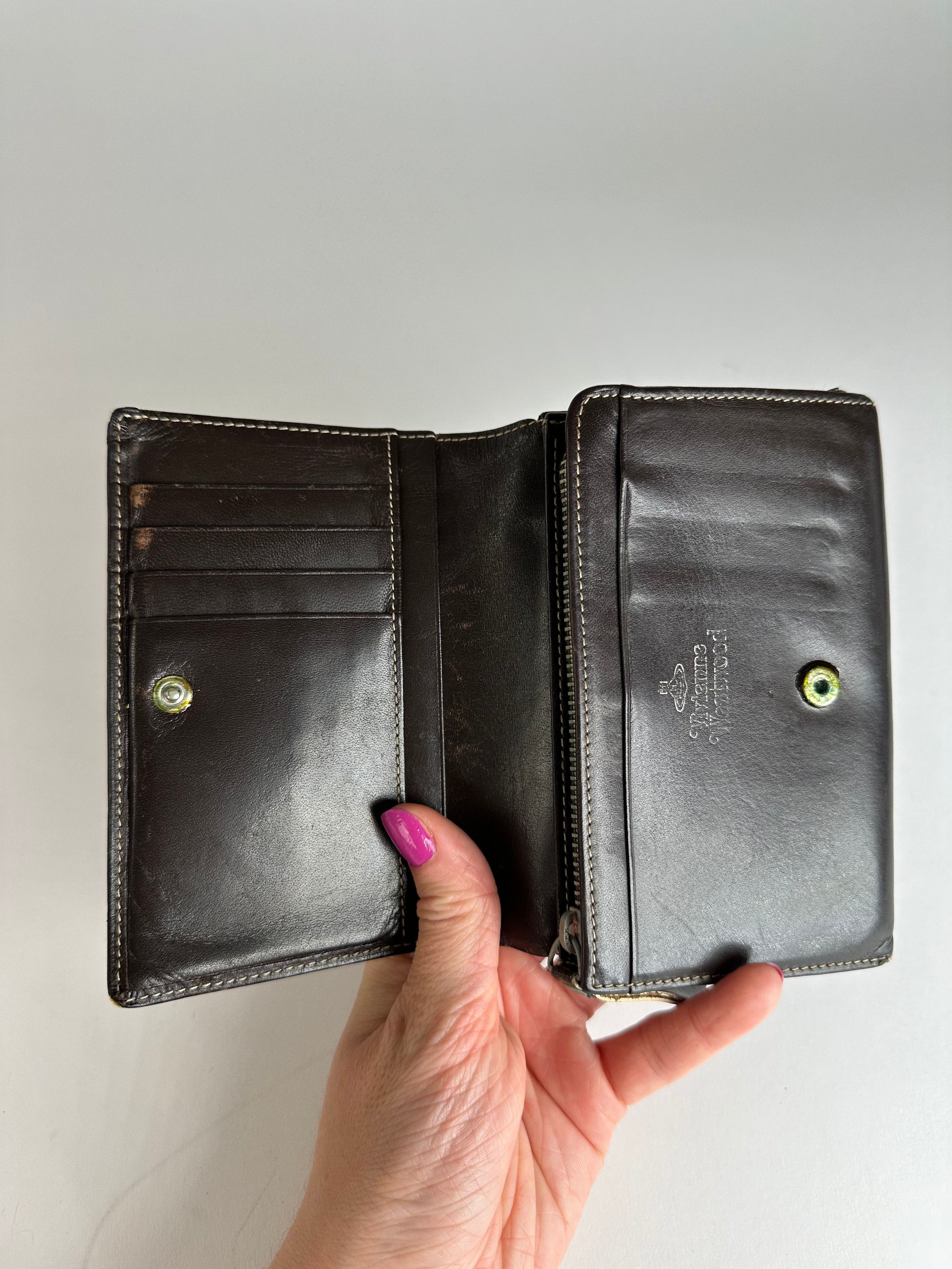 Vivienne Westwood Vintage Leather Wallet Black Size ONE SIZE - 7 Thumbnail