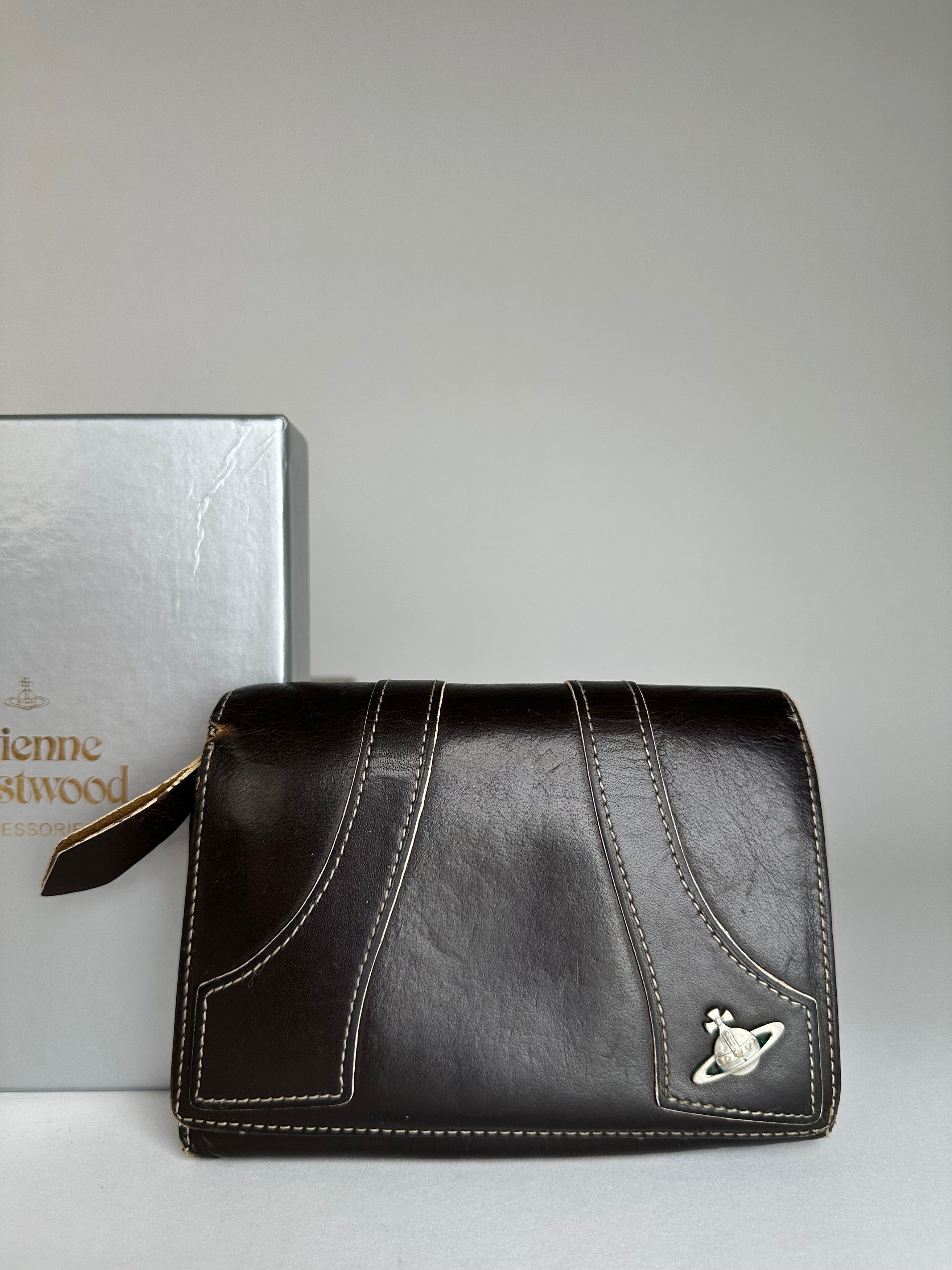 Vivienne Westwood Vintage Leather Wallet Black Size ONE SIZE - 14 Thumbnail