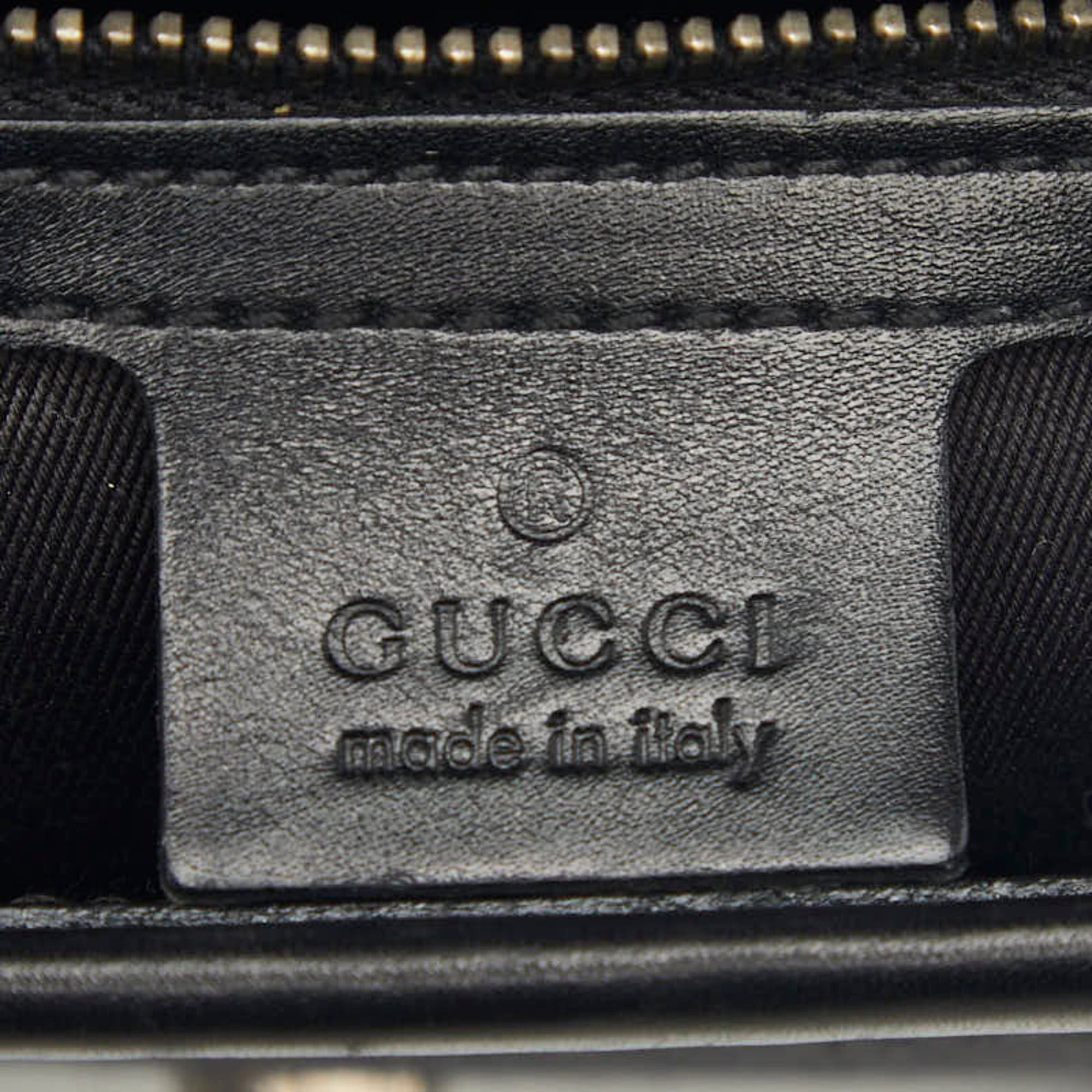 Gucci Gucci GG Canvas Handbag 109109 Black Leather Women's GUCCI Size ONE SIZE - 11 Thumbnail