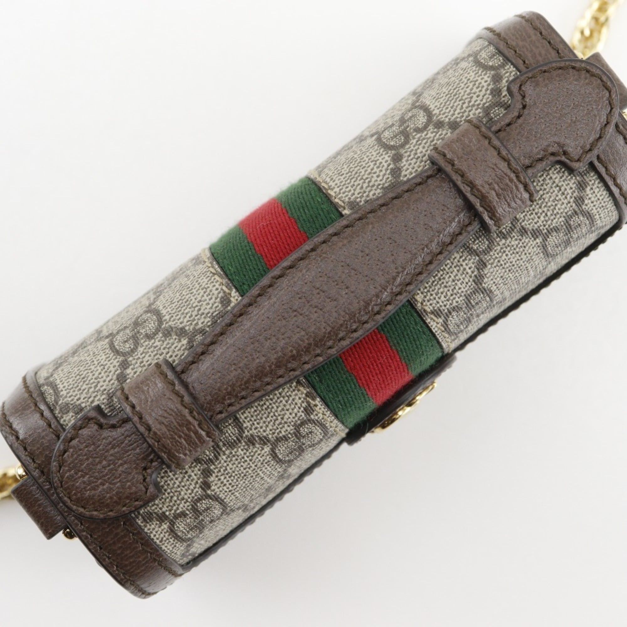 Gucci Gucci Ophidia Shoulder Bag, Sherry Line Mini Chain 696180, GG Supreme Canvas, Brown, 2-way, Flap, Women's. Size ONE SIZE - 5 Thumbnail