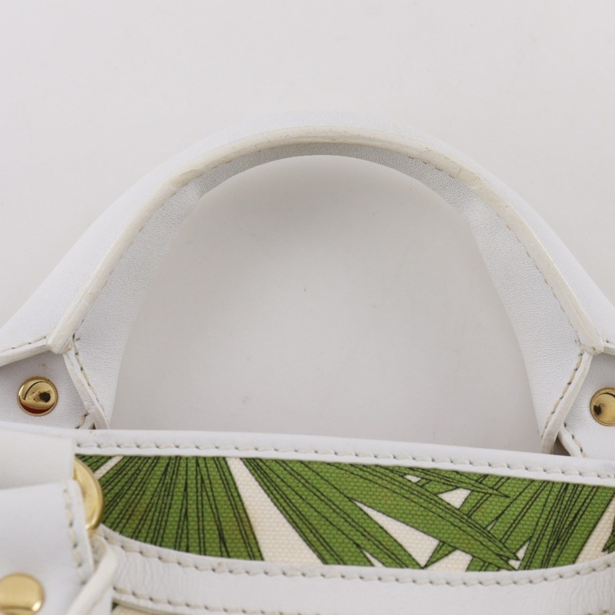 Celine Celine Boogie Bag handbag, botanical print canvas, white, A5 size, open type, for women. Size ONE SIZE - 16 Thumbnail