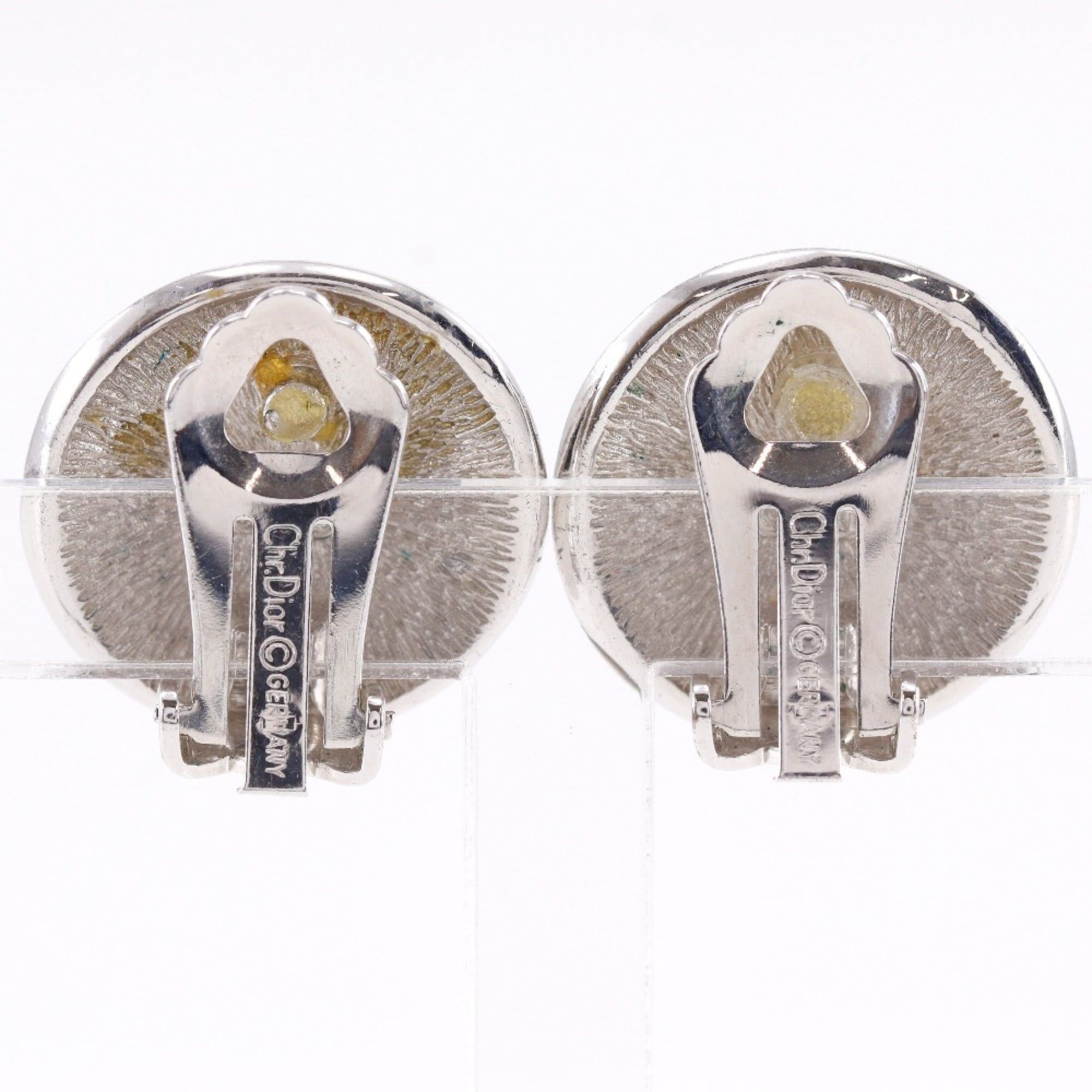 Dior Christian Dior Trotter Earrings, Metal, Silver, Approx. 10.6g, Women's. Size ONE SIZE - 3 Thumbnail