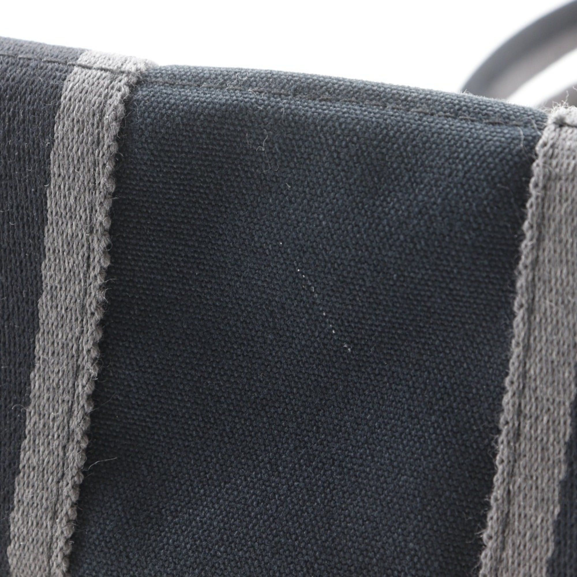 Hermes Hermes Fourre Tout PM handbag, canvas, black, A5 size, snap button closure, unisex. Size ONE SIZE - 14 Thumbnail