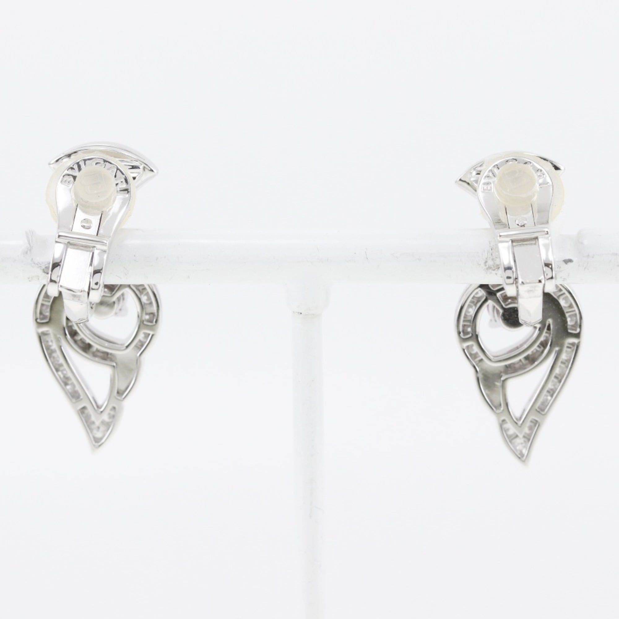 Bvlgari Bvlgari Bulgari Diva Dream Earrings, 18K White Gold x Rubellite Tourmaline Diamond, Made in Italy, Approx. 14.4g, Women's. Size ONE SIZE - 3 Thumbnail