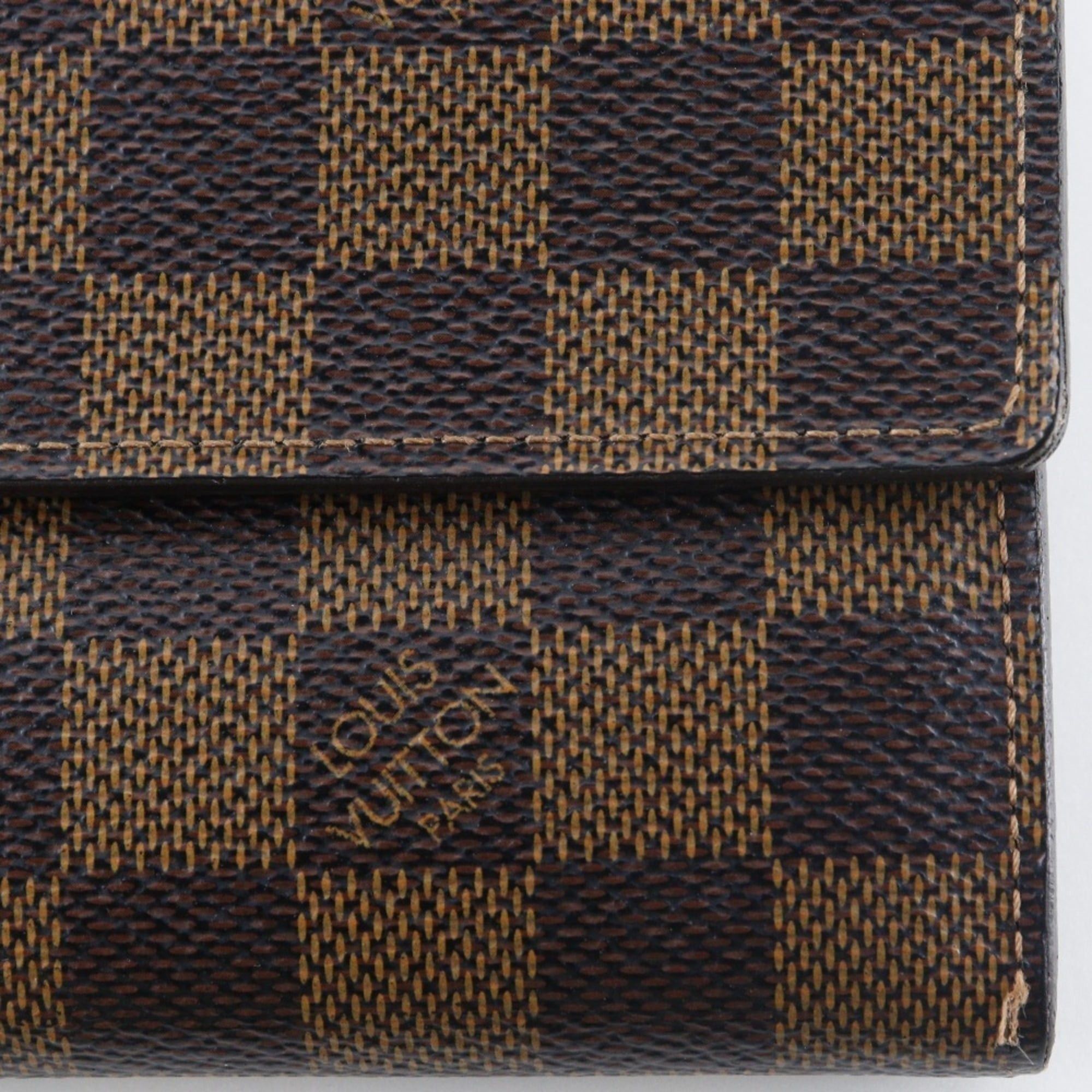 Louis Vuitton Louis Vuitton Portefeuille Sarah Long Wallet N61734 Damier Canvas 2012 Brown CA2172 Snap Button Women's Size ONE SIZE - 13 Thumbnail