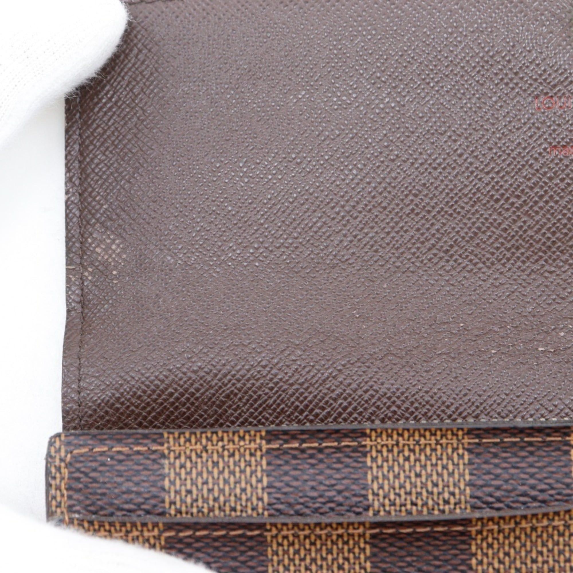 Louis Vuitton Louis Vuitton Portefeuille Sarah Long Wallet N61734 Damier Canvas 2012 Brown CA2172 Snap Button Women's Size ONE SIZE - 17 Thumbnail