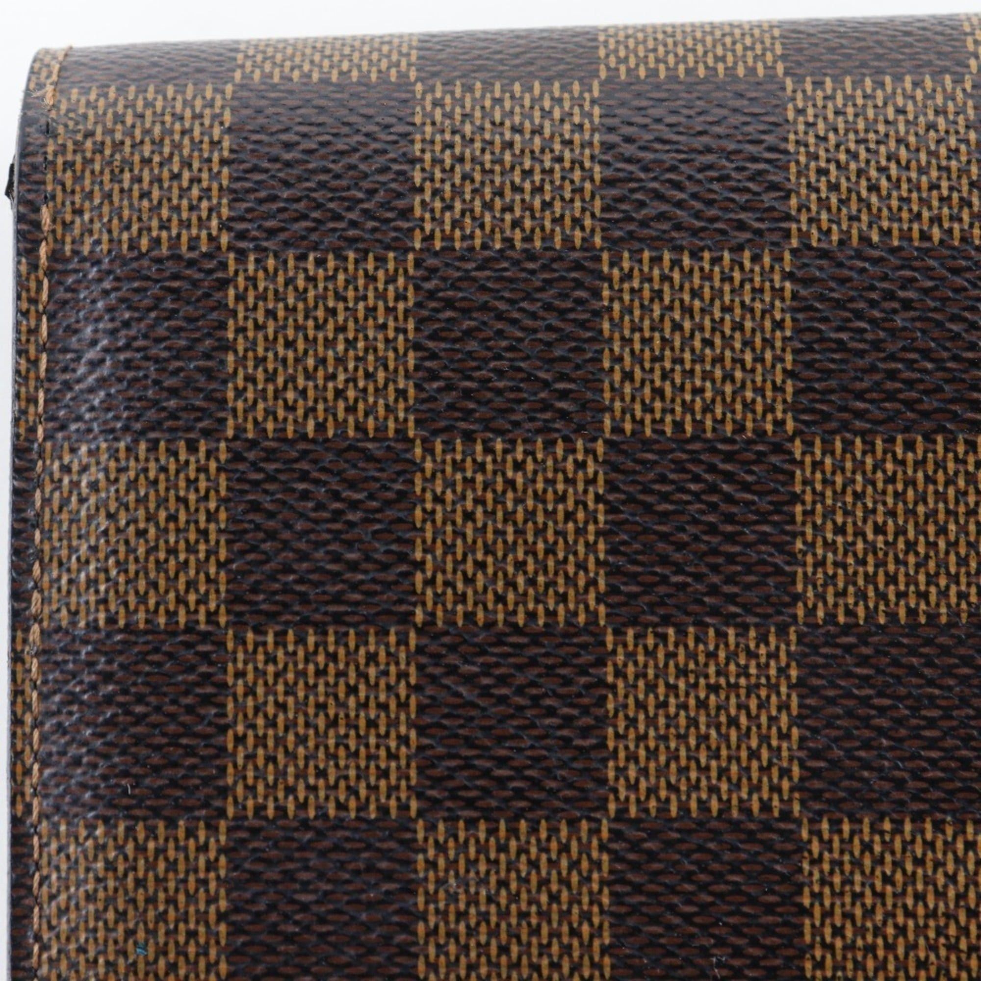 Louis Vuitton Louis Vuitton Portefeuille Sarah Long Wallet N61734 Damier Canvas 2012 Brown CA2172 Snap Button Women's Size ONE SIZE - 14 Thumbnail