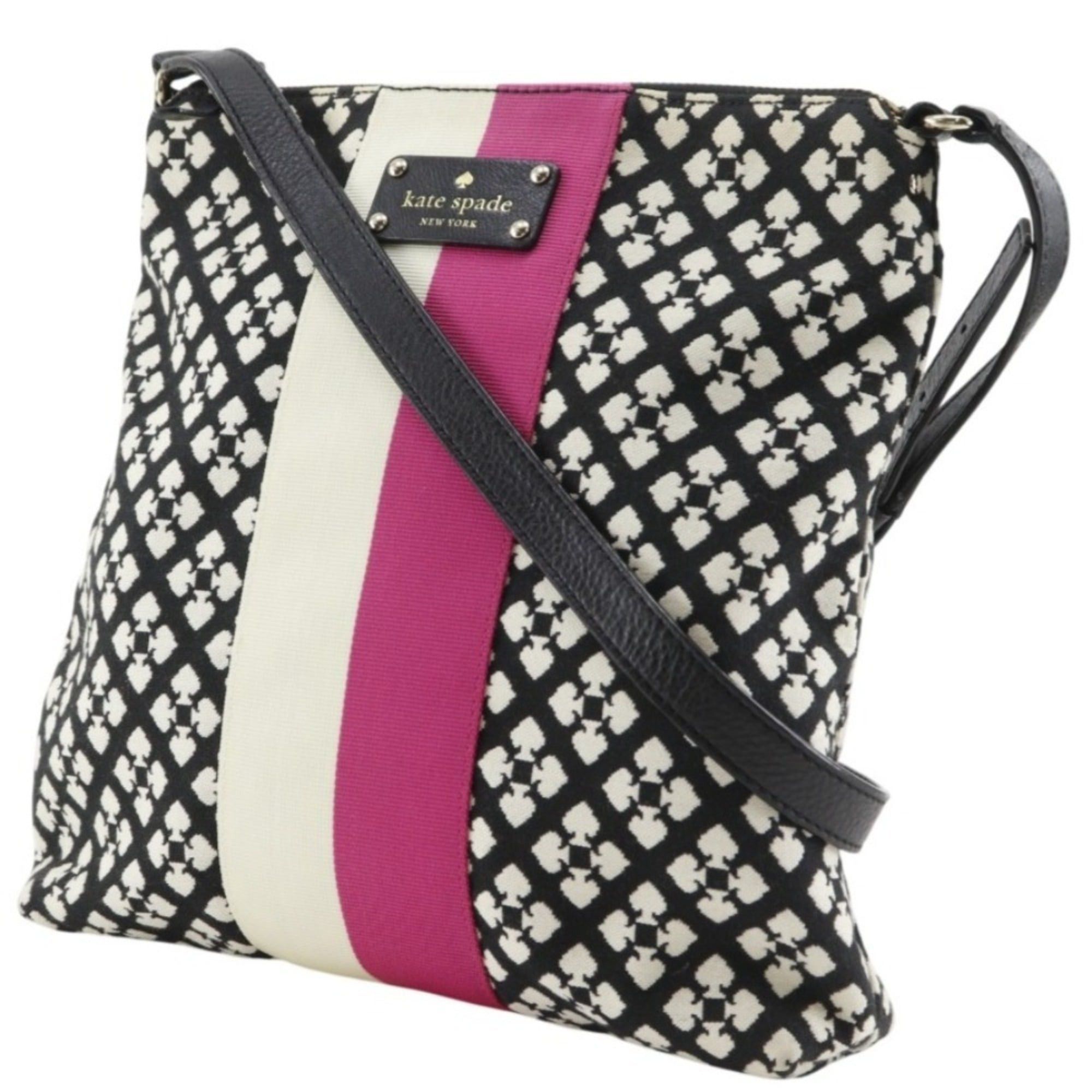 Kate Spade Kate Spade Classic Victoria Shoulder Bag WKRU1506 Canvas Black A5 Women's Size ONE SIZE - 2 Thumbnail