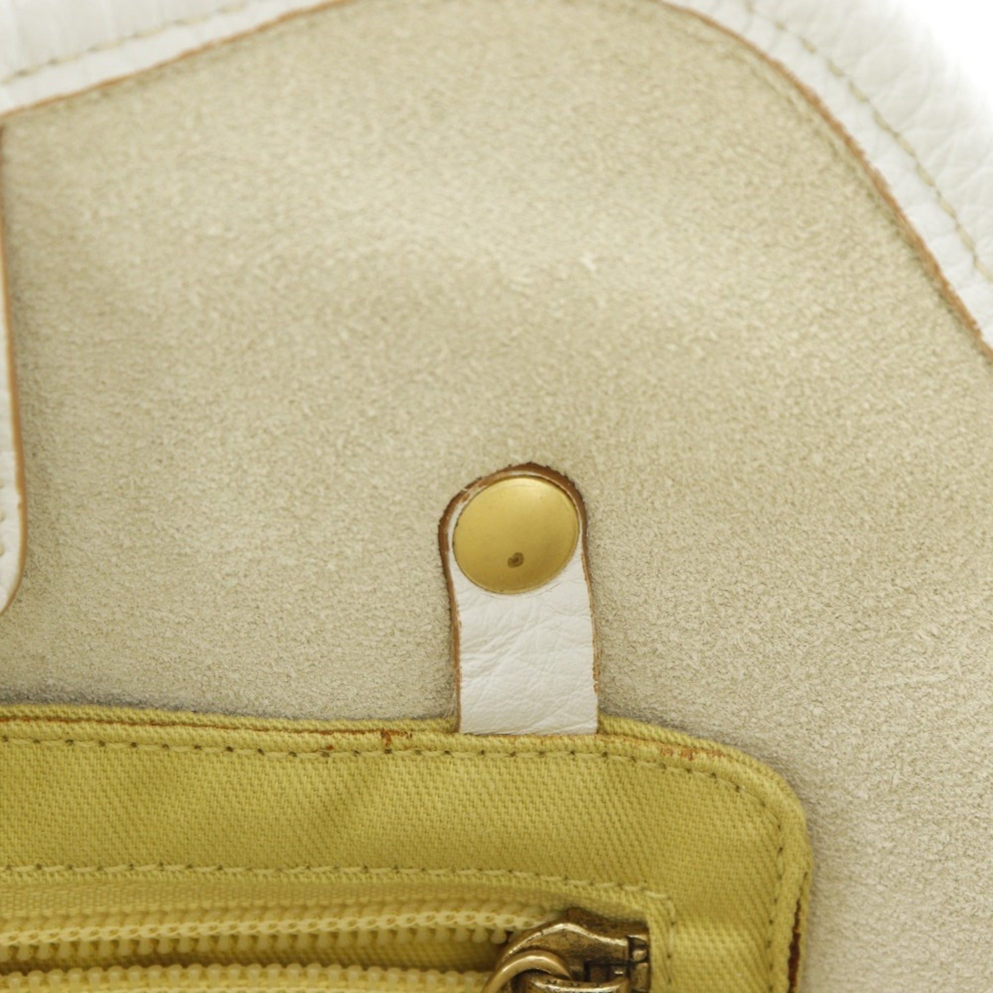 Salvatore Ferragamo Salvatore Ferragamo tote bag AU-21 7286 calfskin white A5 magnetic closure women's Size ONE SIZE - 12 Thumbnail
